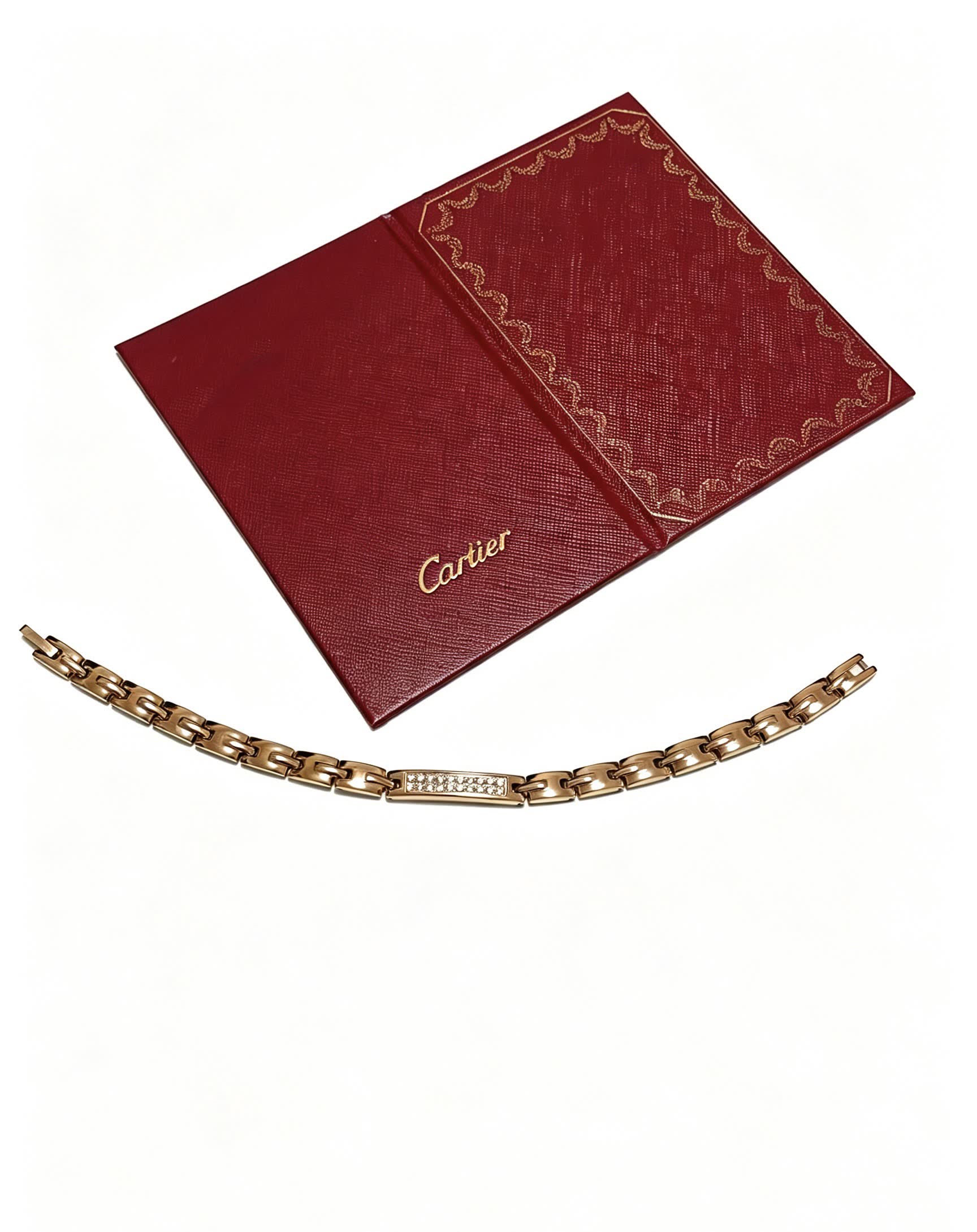 Cartier Gold Bracelet with Diamonds