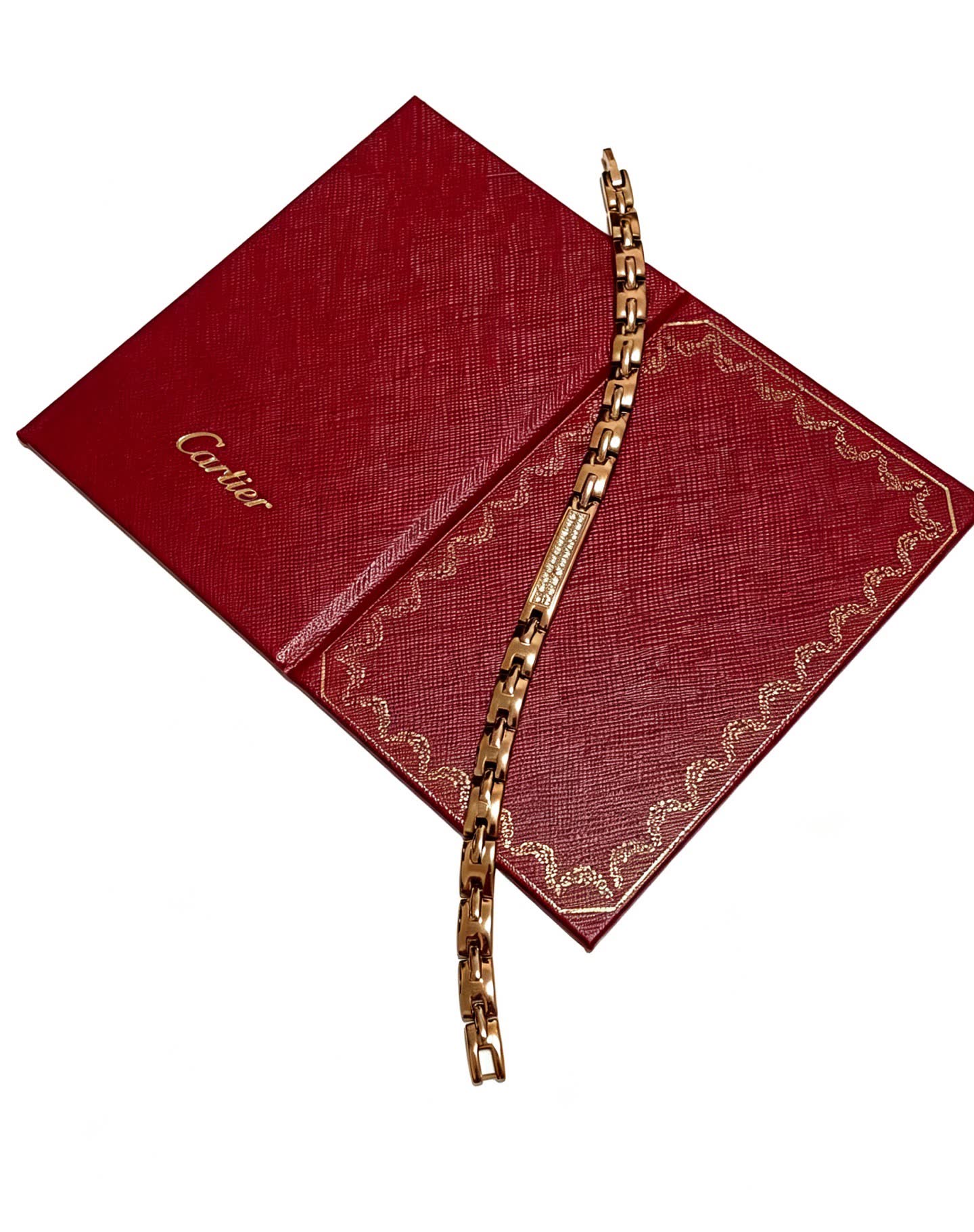 Cartier Gold Bracelet with Diamonds