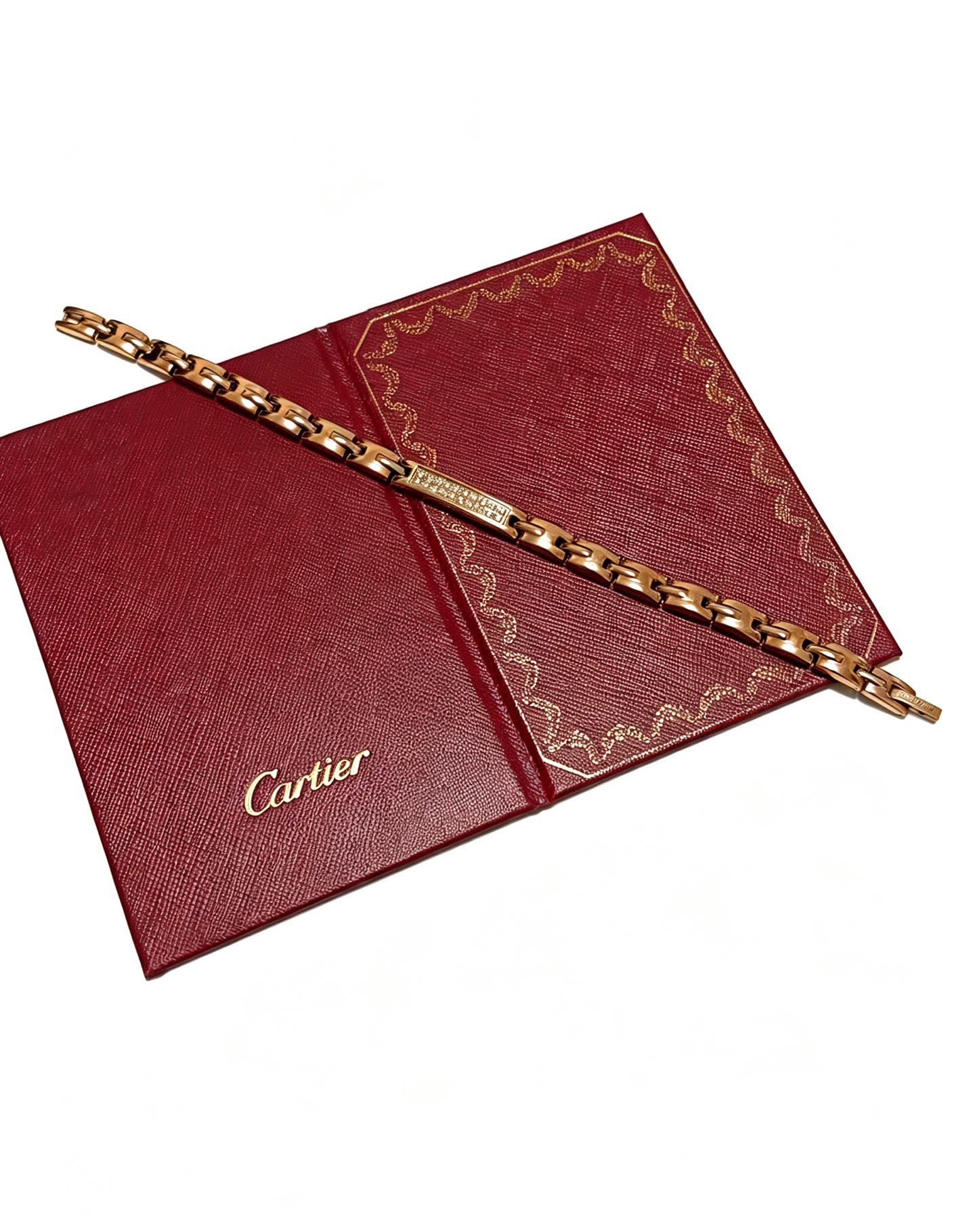 Cartier Gold Bracelet with Diamonds