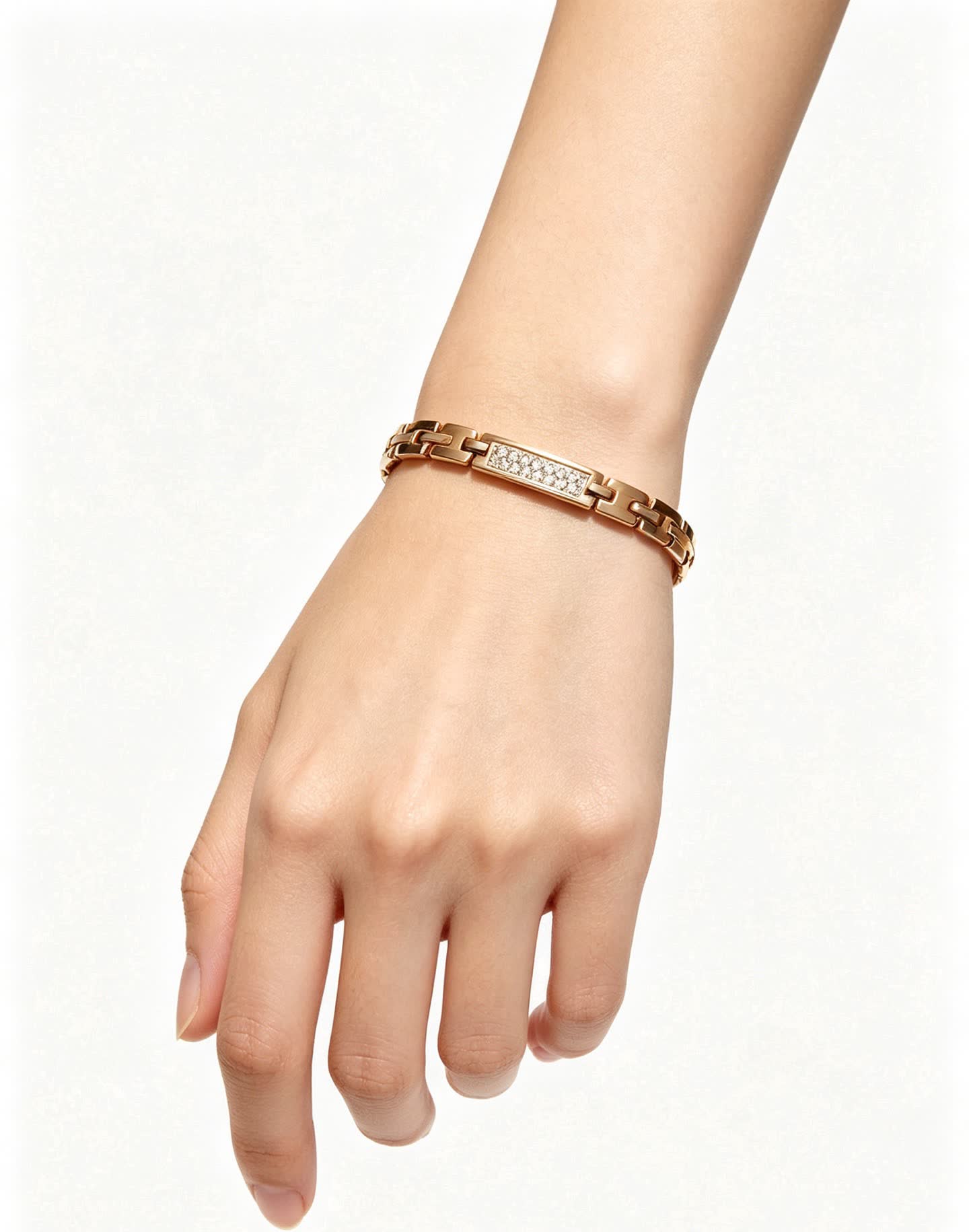 Cartier Gold Bracelet with Diamonds