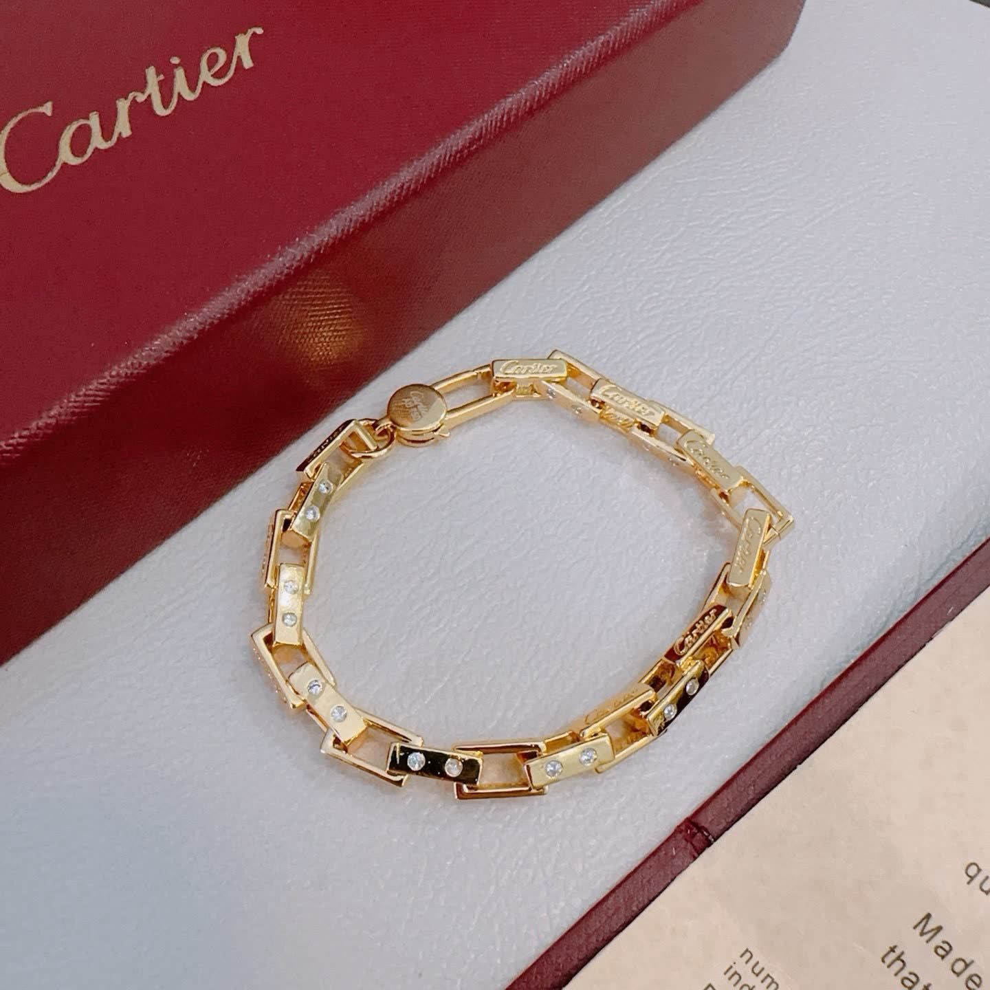 Cartier 18K Yellow Gold Diamond Bracelet