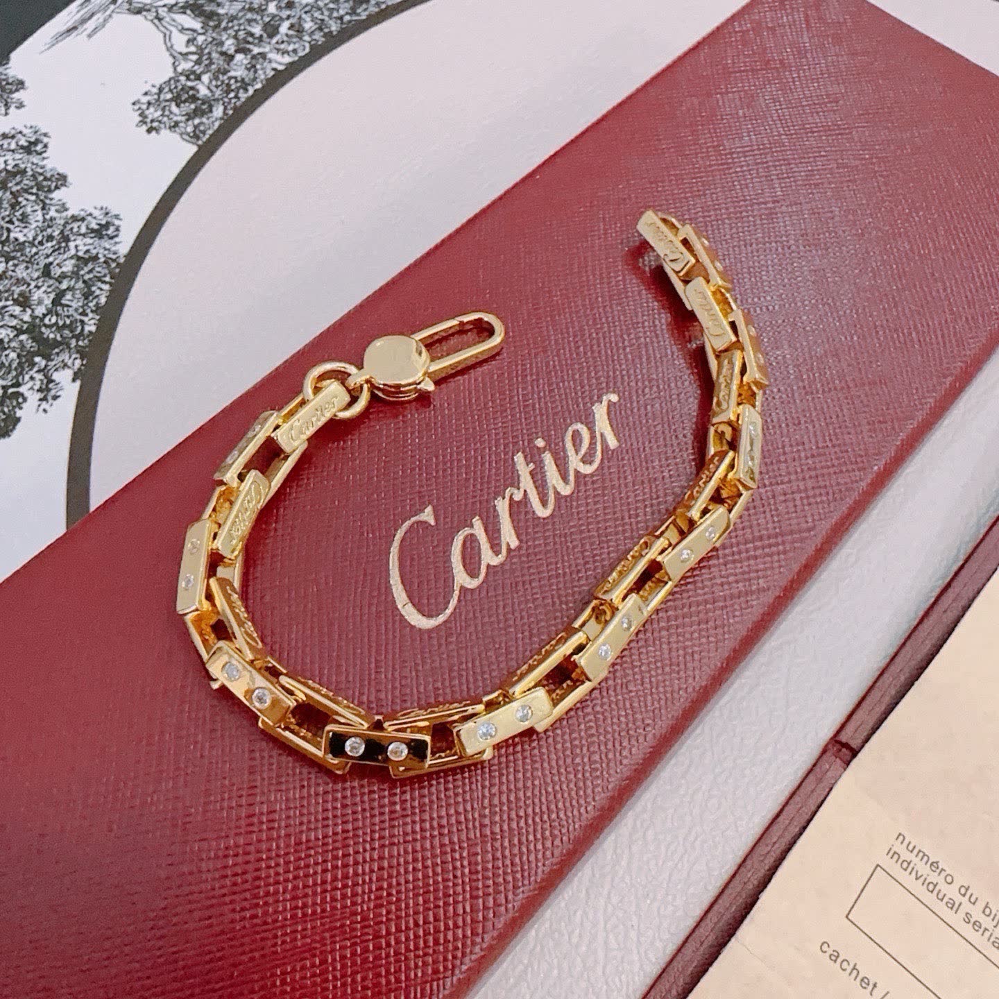 Cartier 18K Yellow Gold Diamond Bracelet