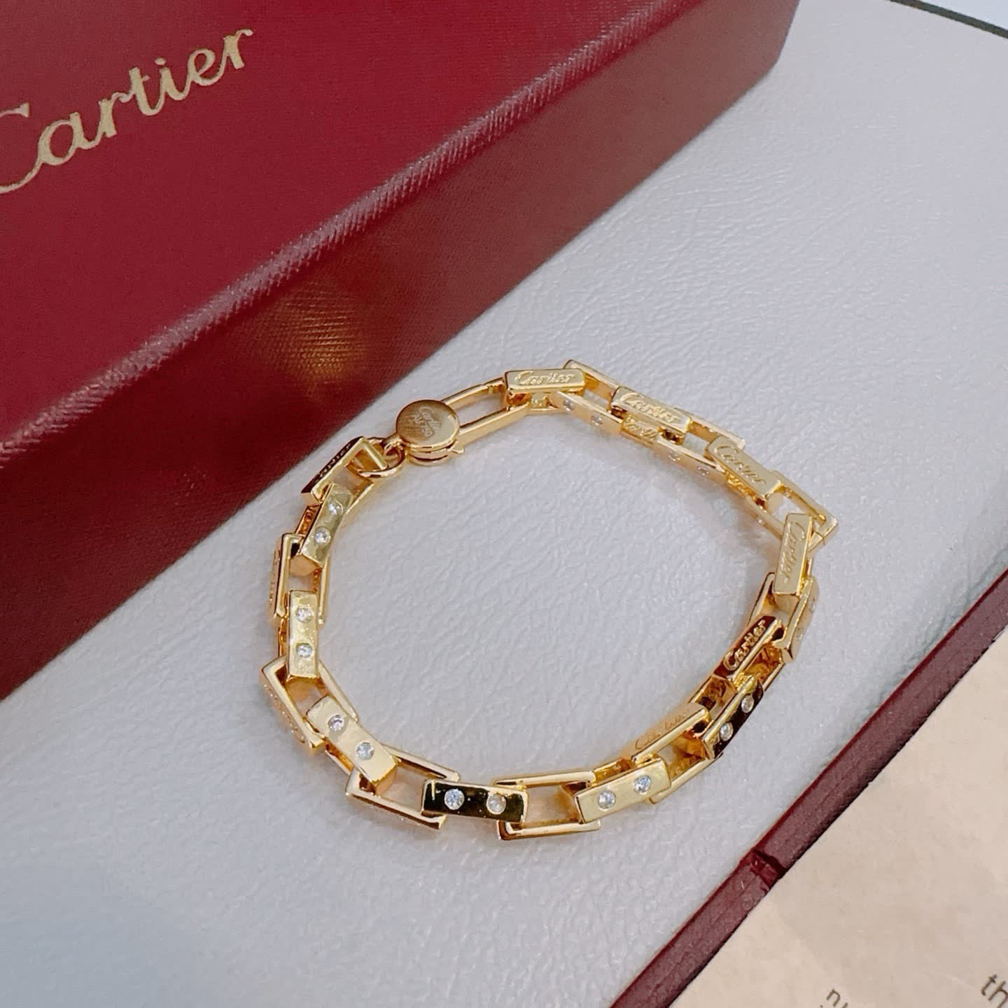 Cartier 18K Yellow Gold Diamond Bracelet