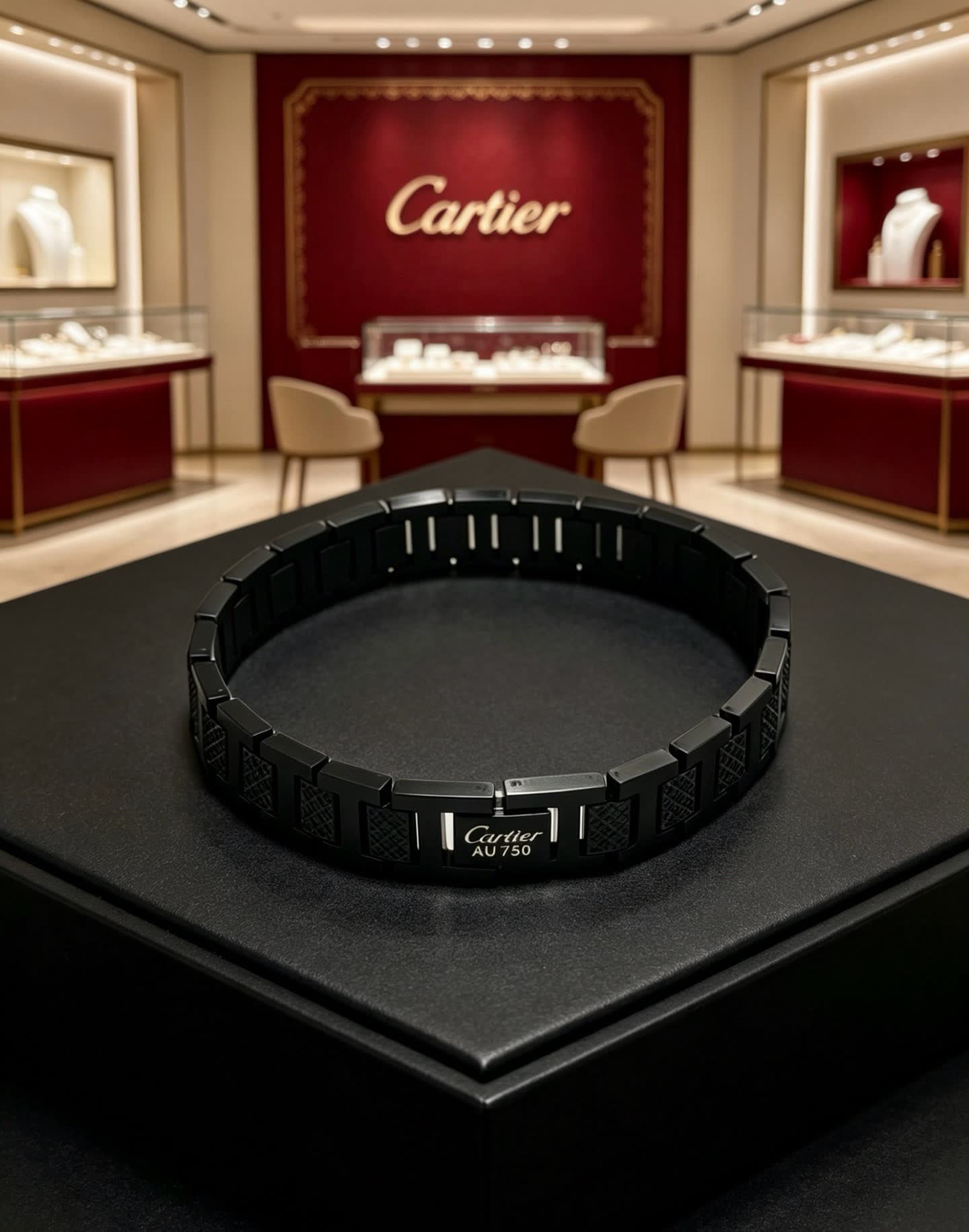 Cartier Black Steel Bracelet
