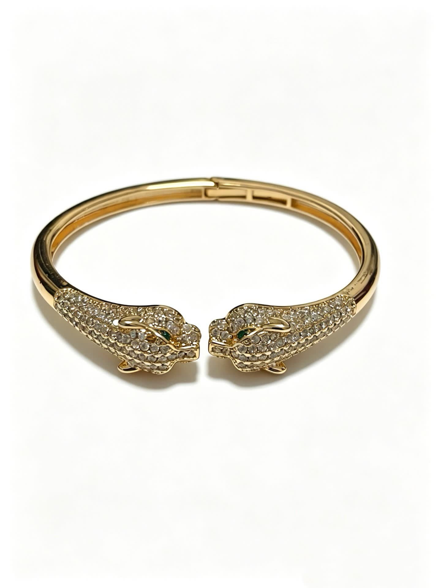 Cartier Gold Panther Head Bracelet