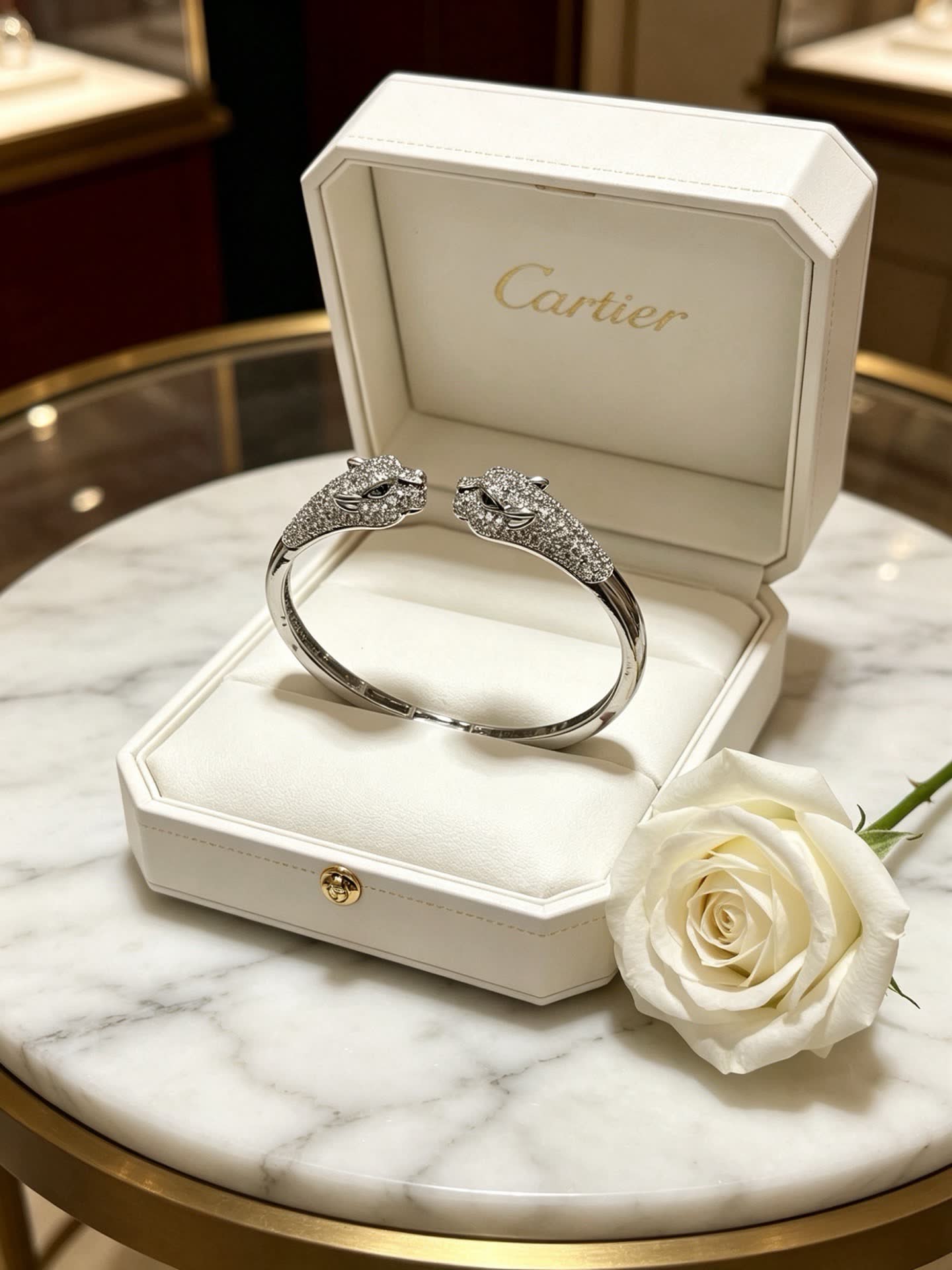 Cartier Panthere de Cartier Bangle Bracelet