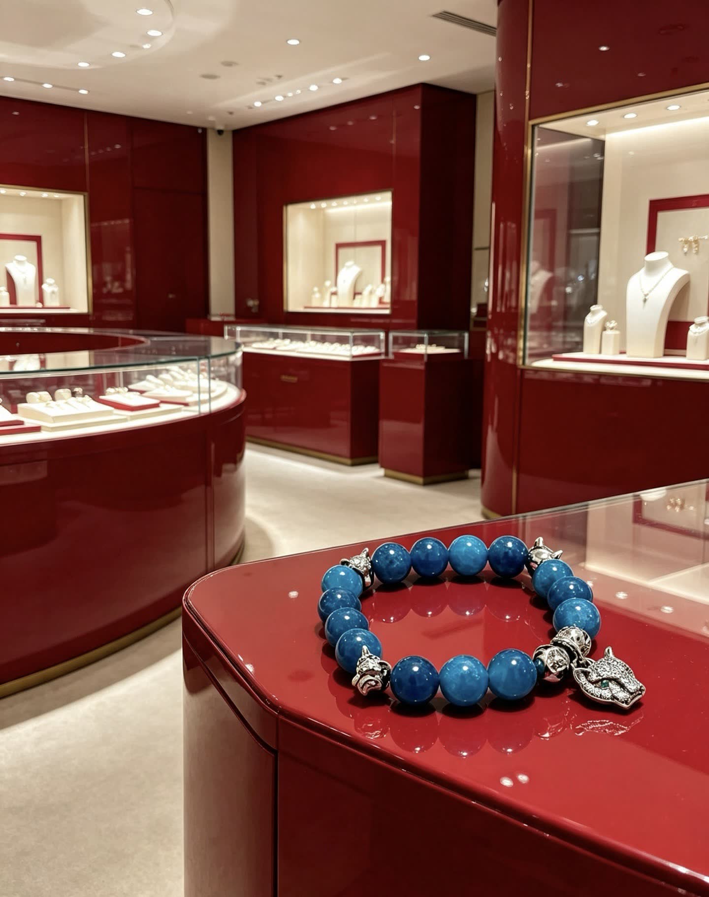 Cartier Panthere de Cartier Blue Beaded Bracelet