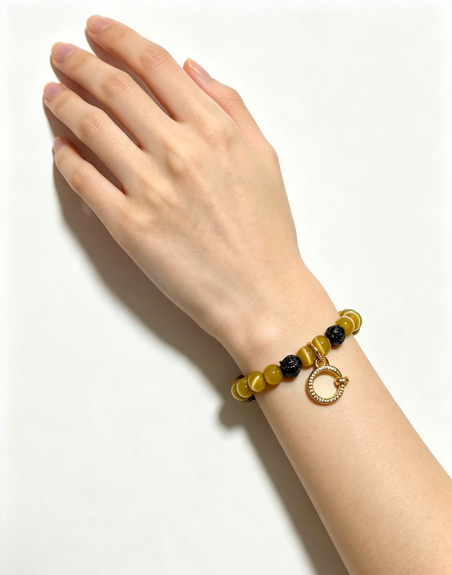 Cartier Panthere Yellow and Black Beaded Bracelet