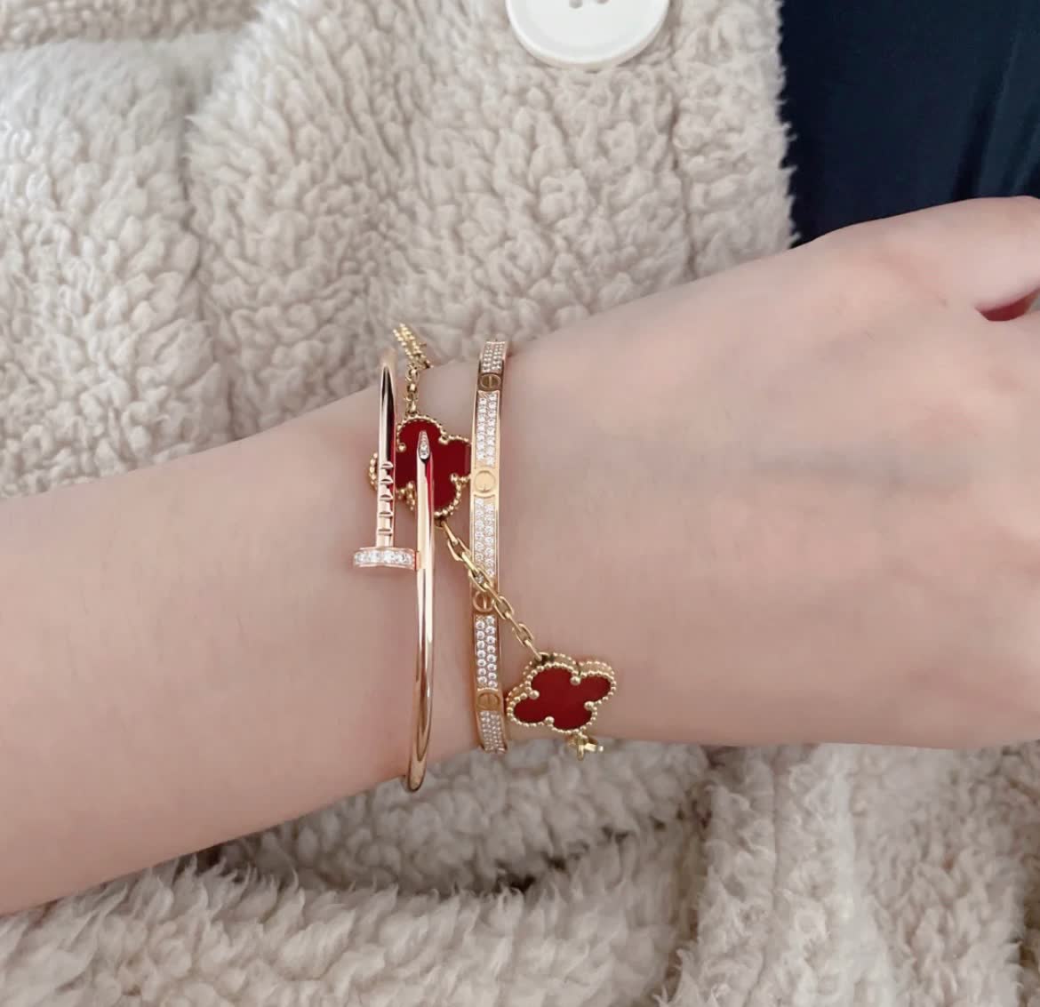 Van Cleef & Arpels Vintage Alhambra Gold Bracelet Van Cleef & Arpels Vintage Alhambra Gold Bracelet