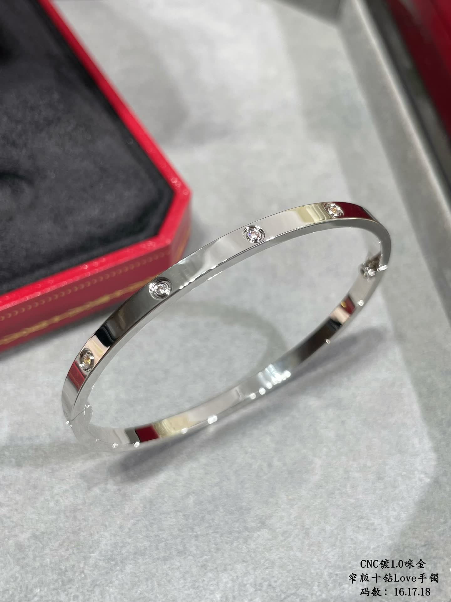 Louis Vuitton Gold Bracelet with Crystal Accents