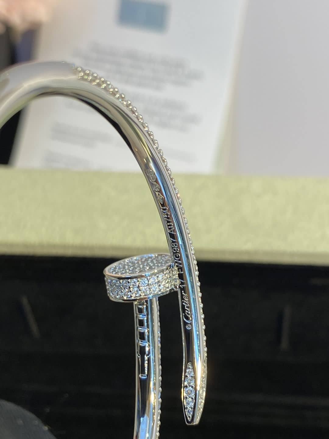 Cartier Luxury Gold and Silver Diamond Bangles