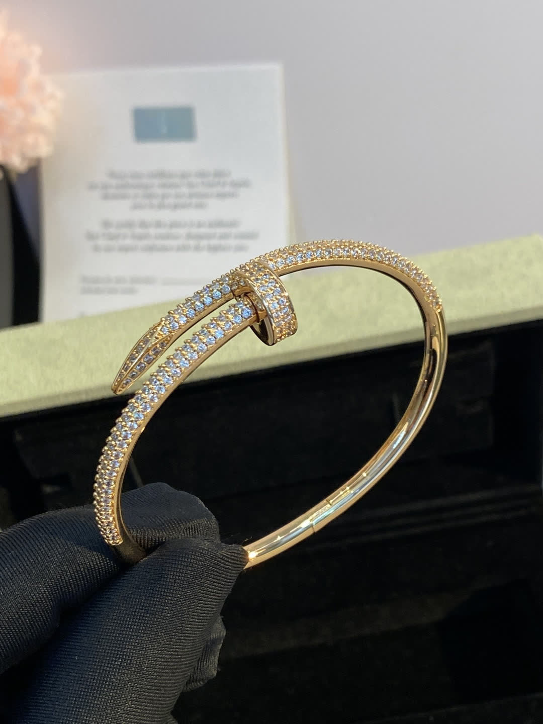 Cartier Luxury Gold and Silver Diamond Bangles