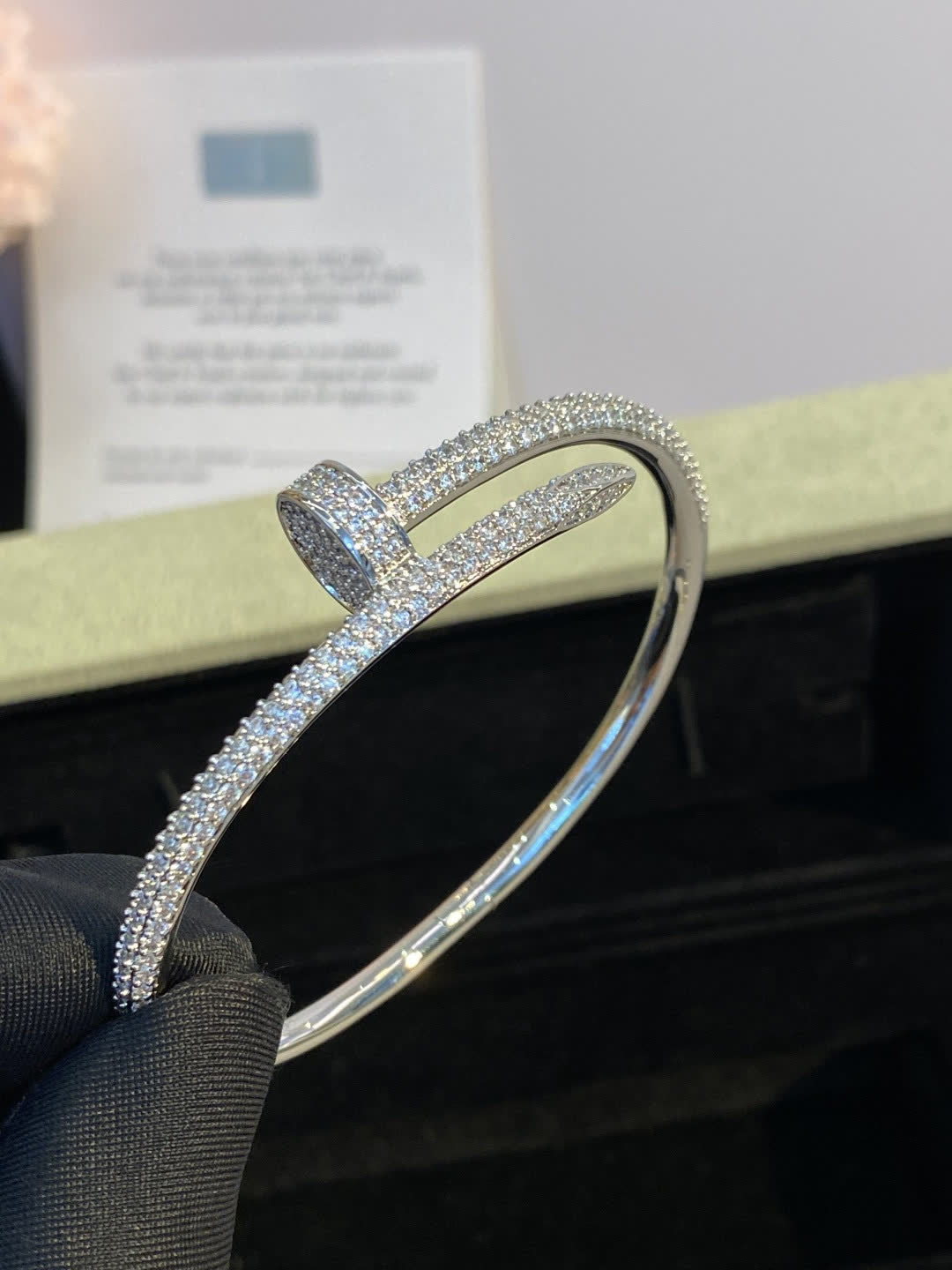 Cartier Luxury Gold and Silver Diamond Bangles