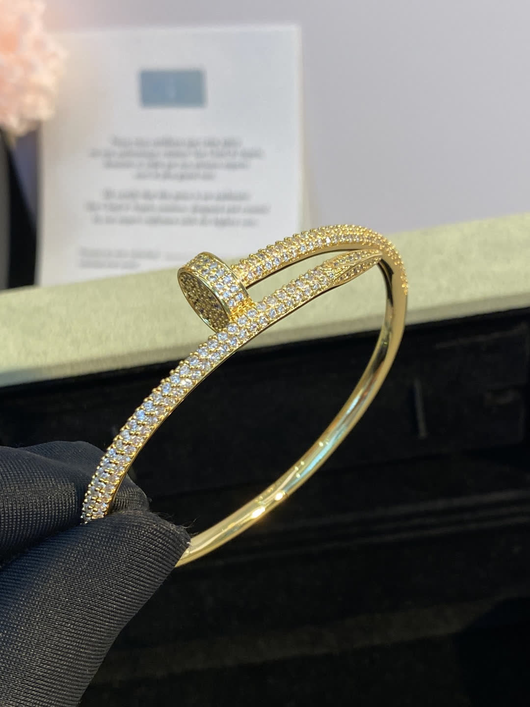 Cartier Luxury Gold and Silver Diamond Bangles