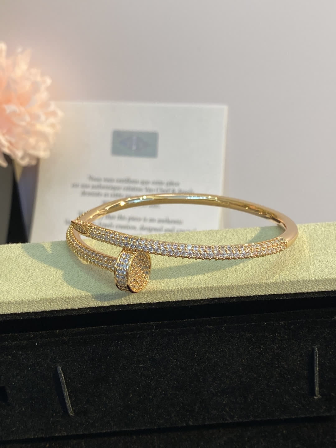 Cartier Luxury Gold and Silver Diamond Bangles