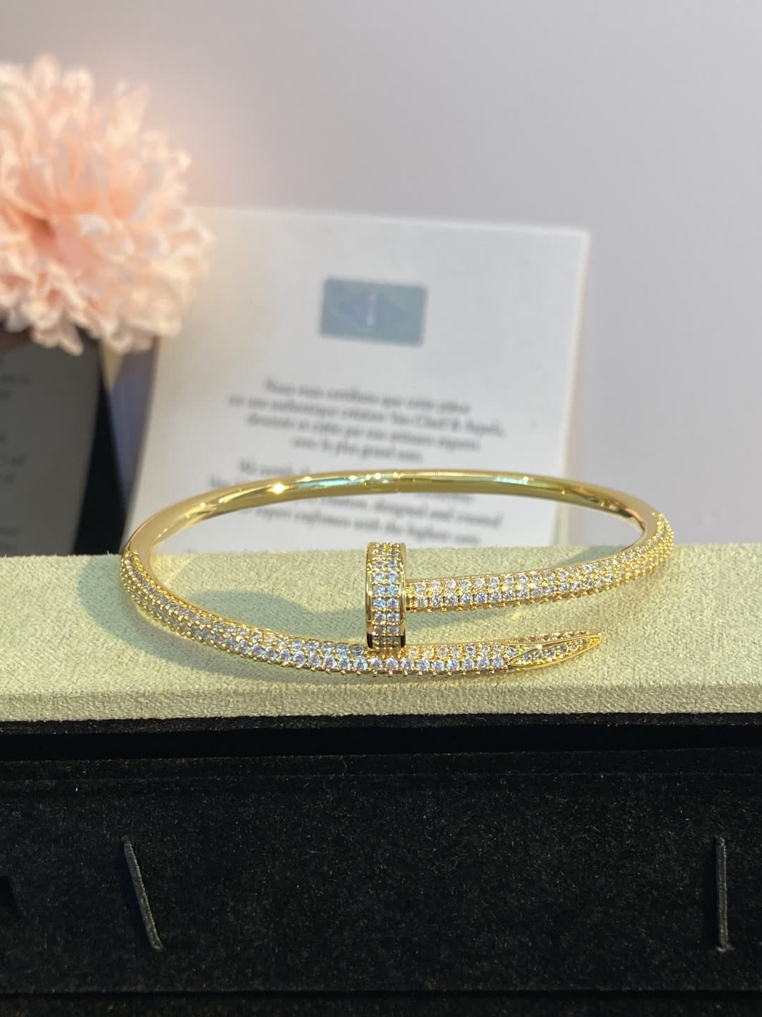 Cartier Luxury Gold and Silver Diamond Bangles