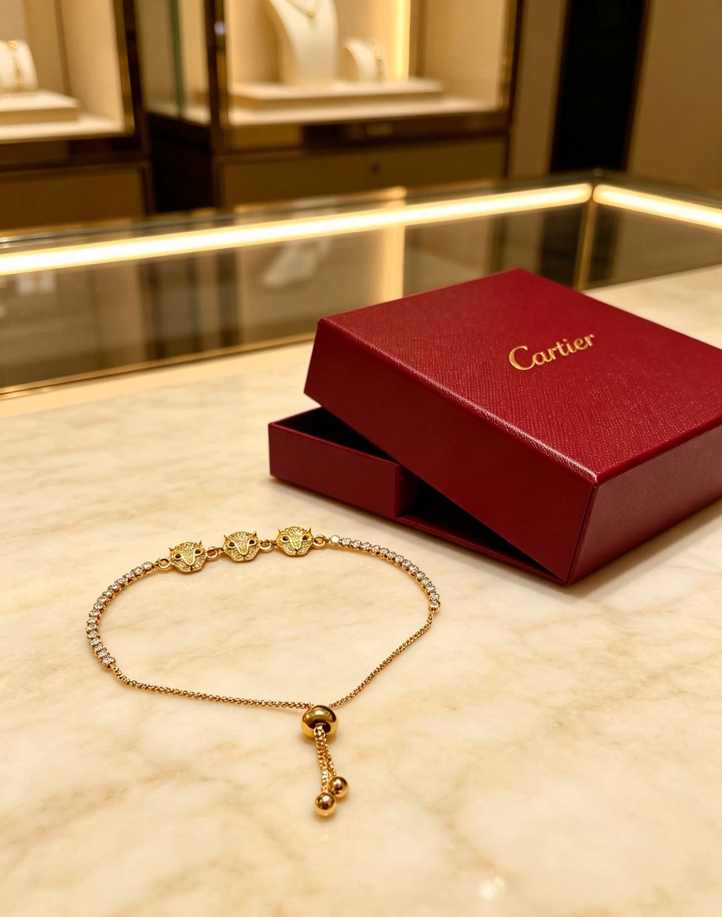 Cartier Panthere de Cartier Diamond and Gold Bracelet