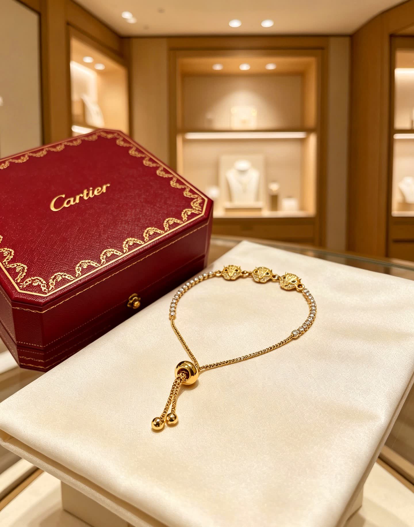 Cartier Panthere de Cartier Diamond and Gold Bracelet