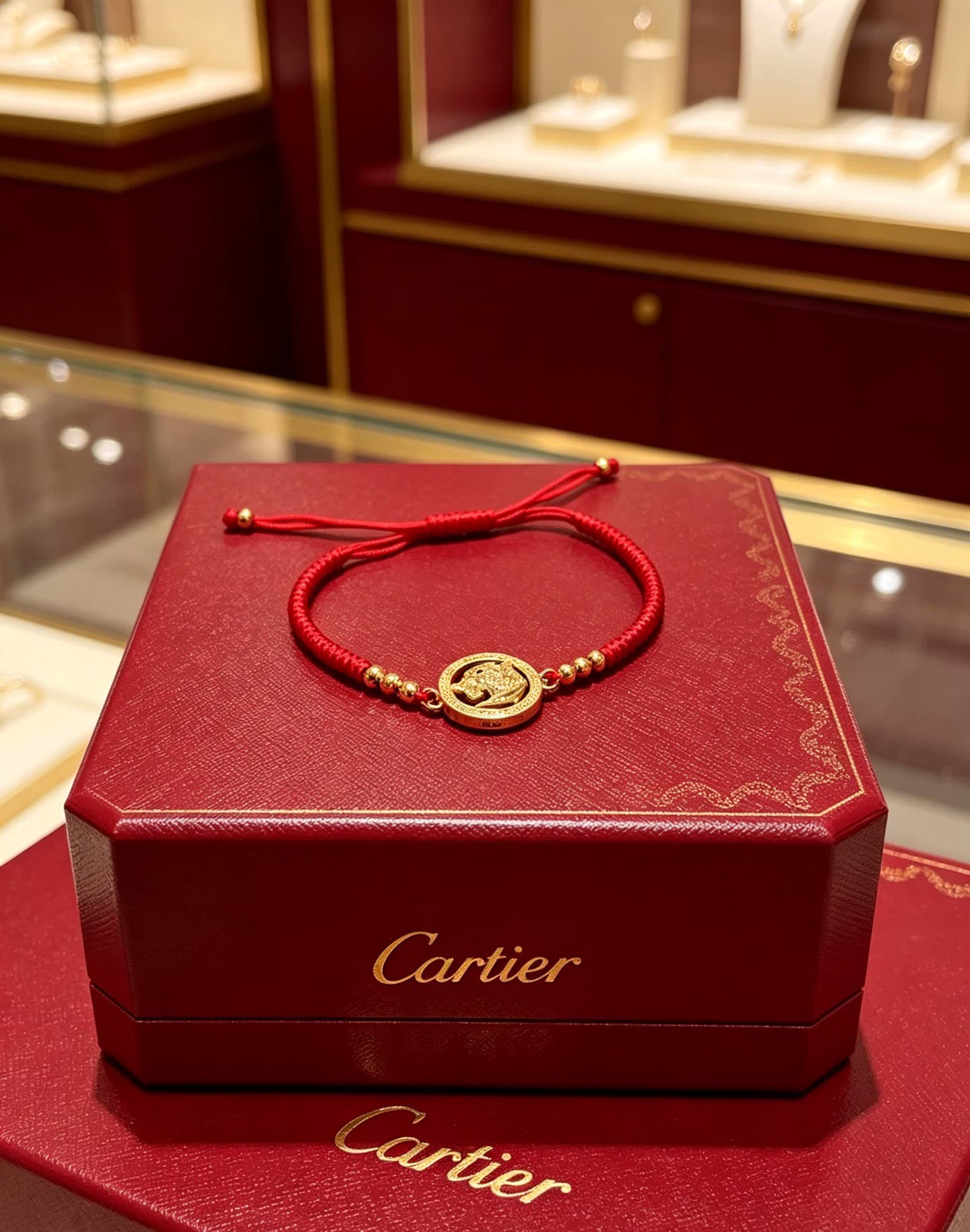 Cartier Red Enamel Love Bracelet