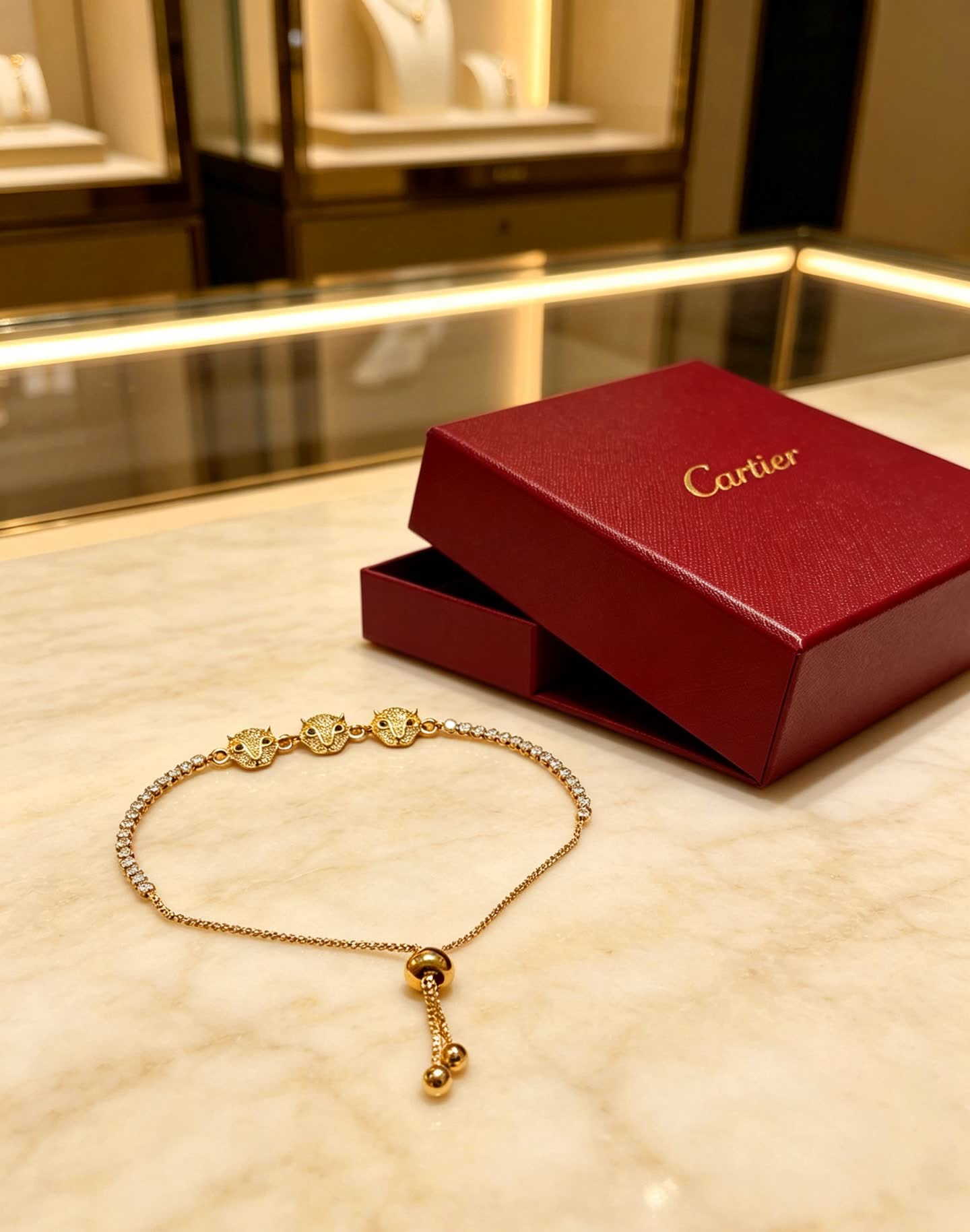 Cartier Panthere de Cartier Diamond and Gold Bracelet