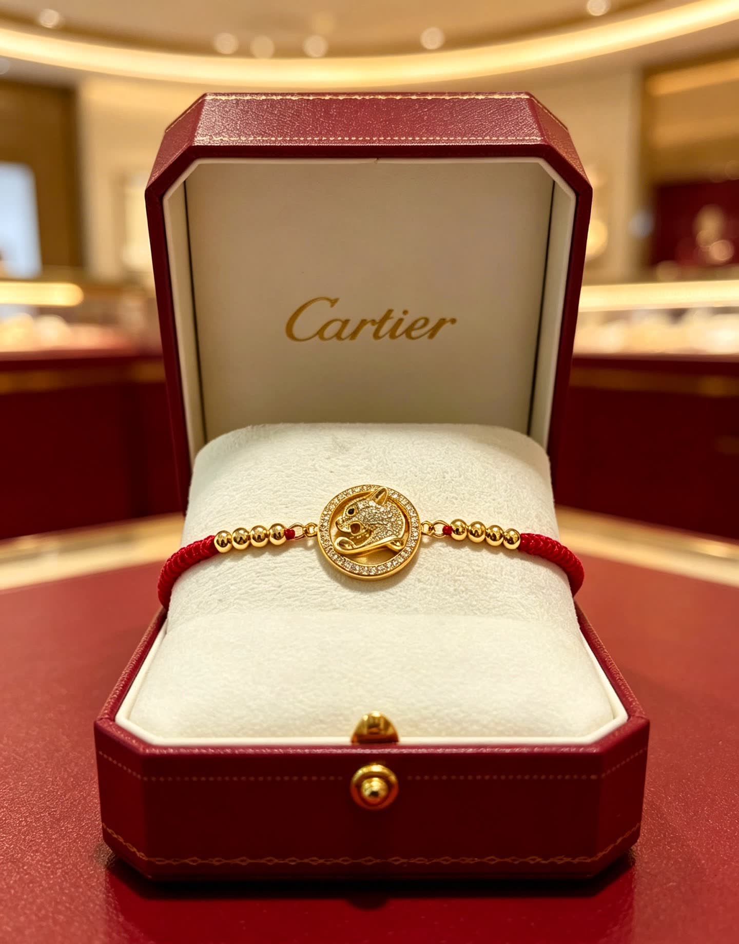 Cartier Panthere de Cartier Red String Bracelet
