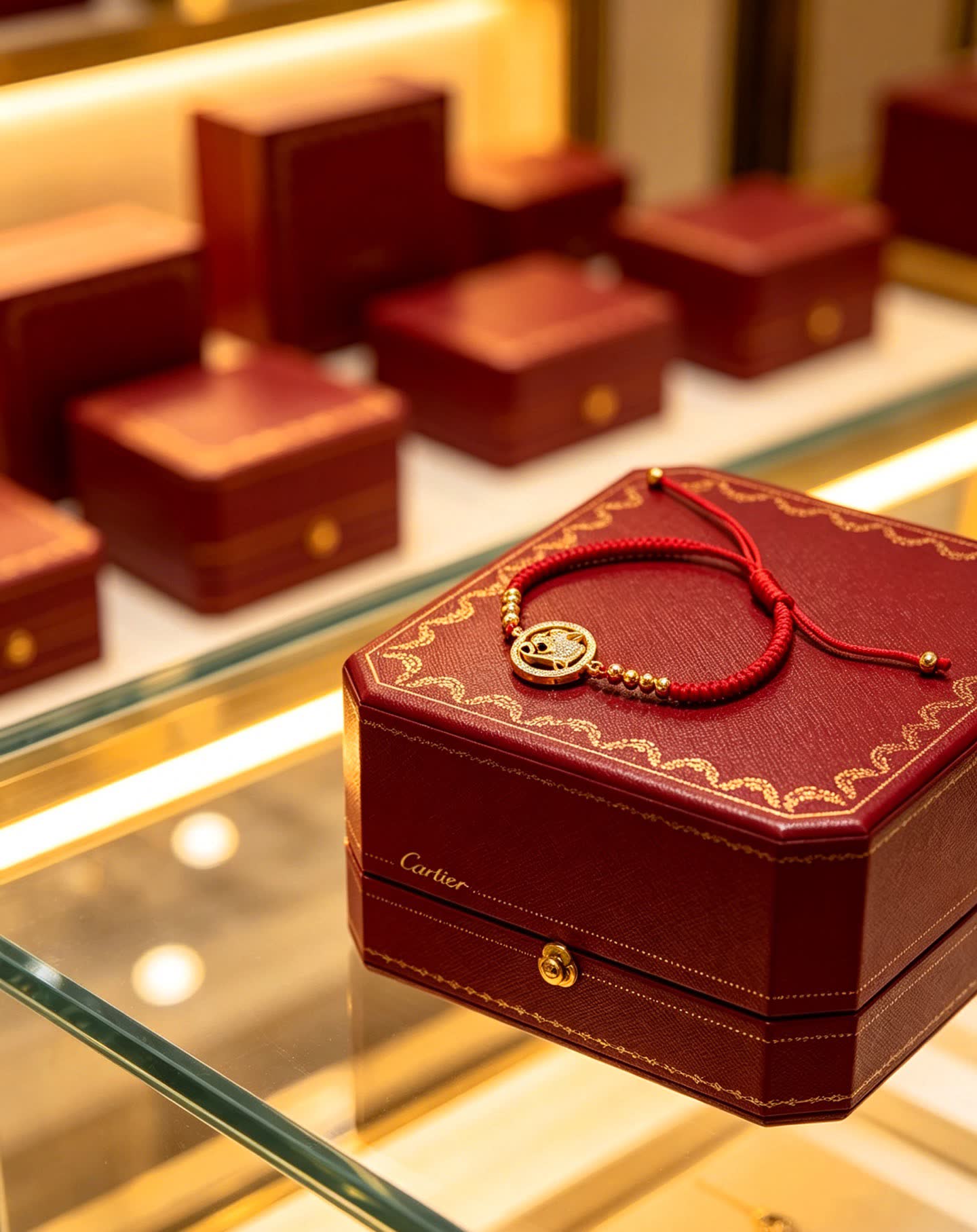 Cartier Panthere de Cartier Red String Bracelet