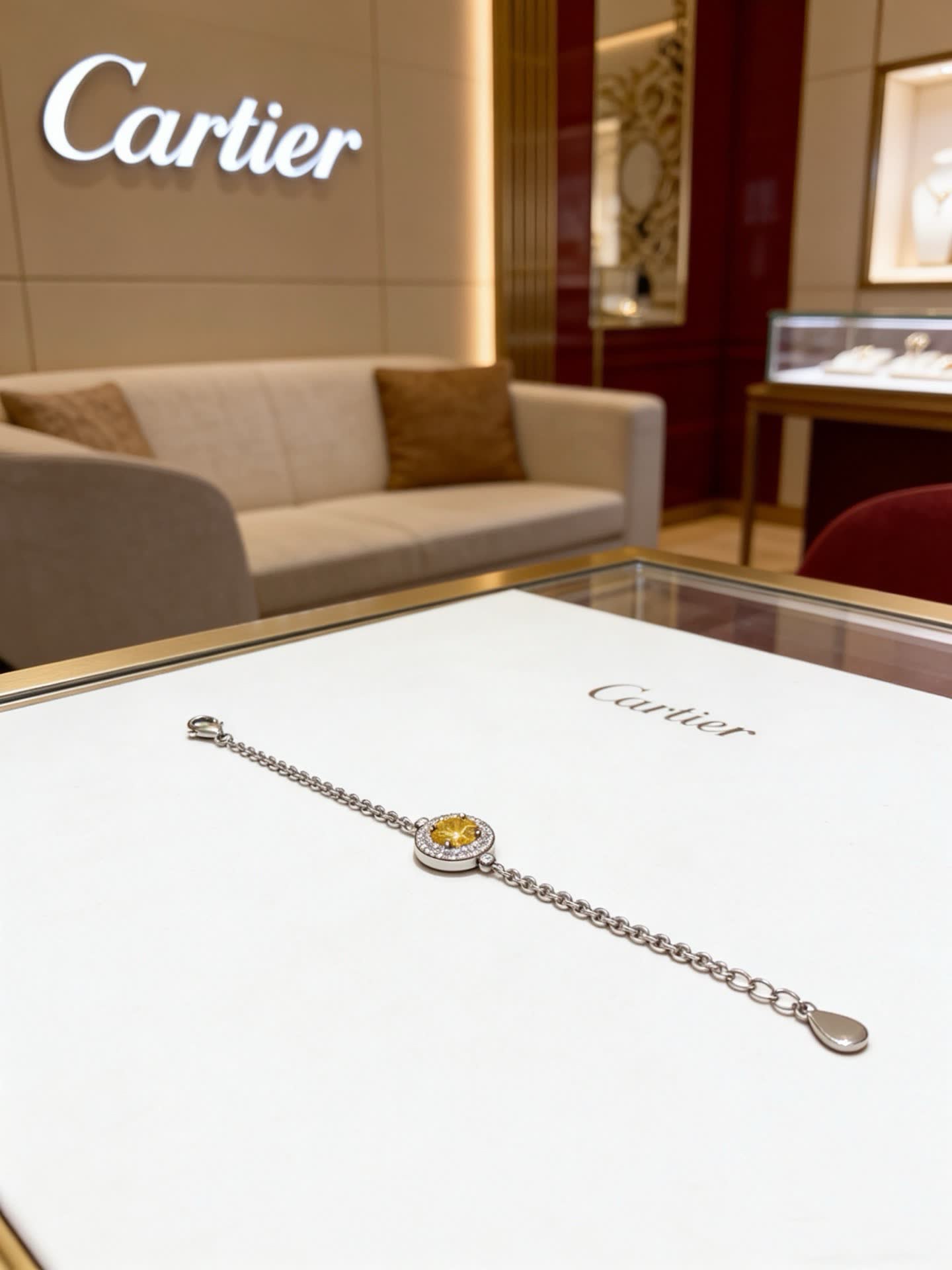 Cartier Yellow Diamond Bracelet Cartier Yellow Diamond Bracelet