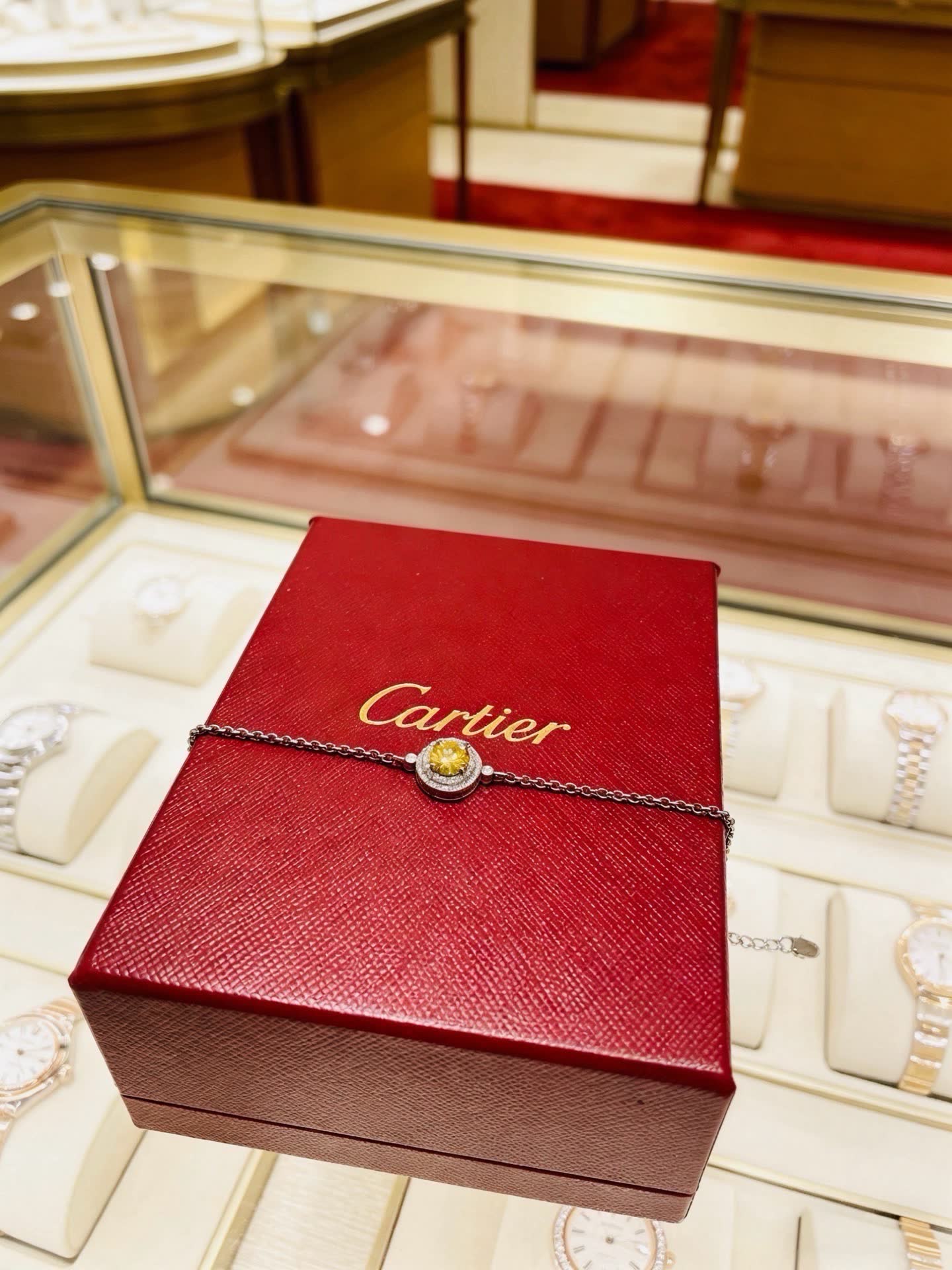 Cartier Yellow Diamond Bracelet