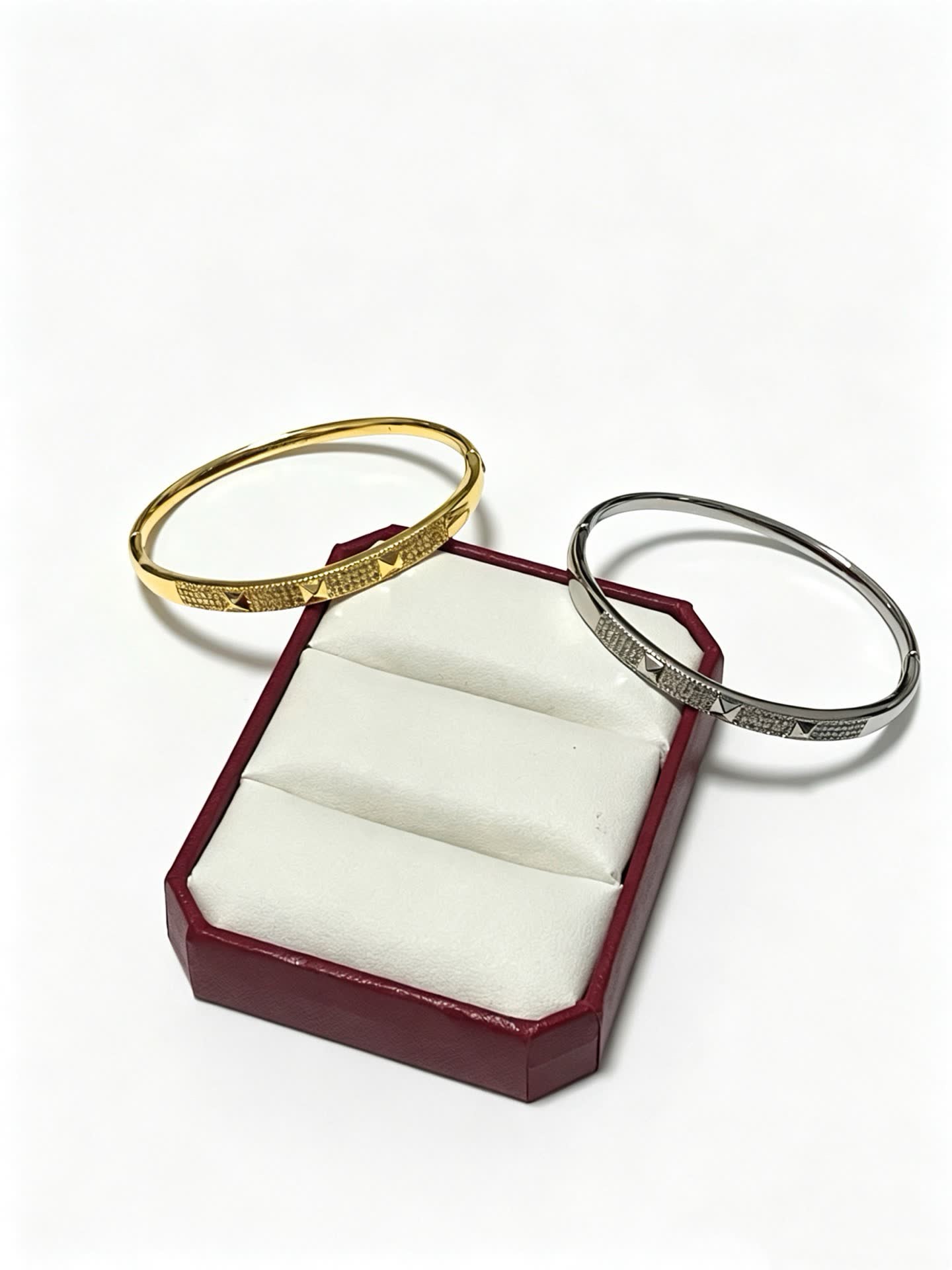 Cartier Studded Diamond Bangle Bracelet