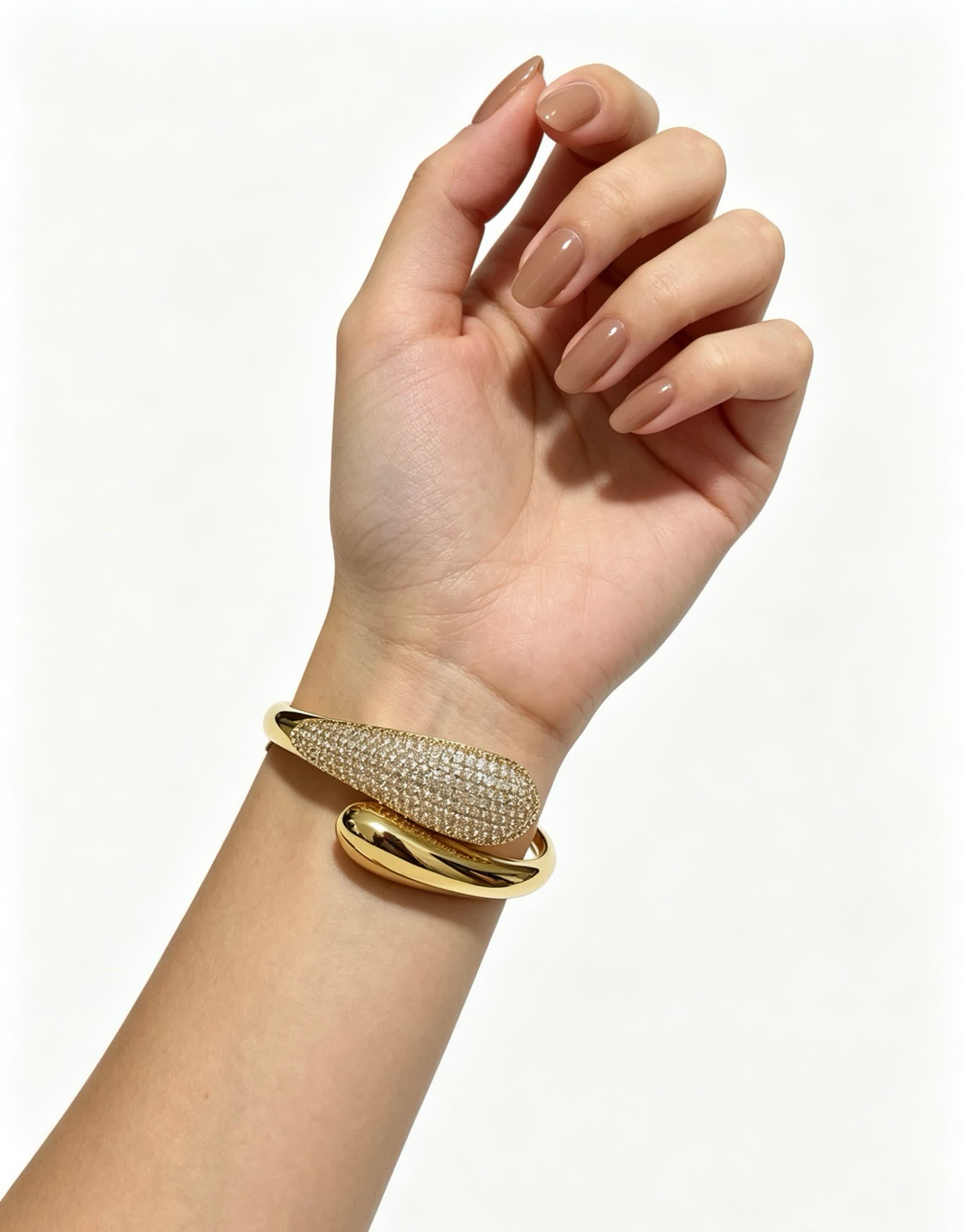 Cartier Gold and Diamond Bangle Bracelet