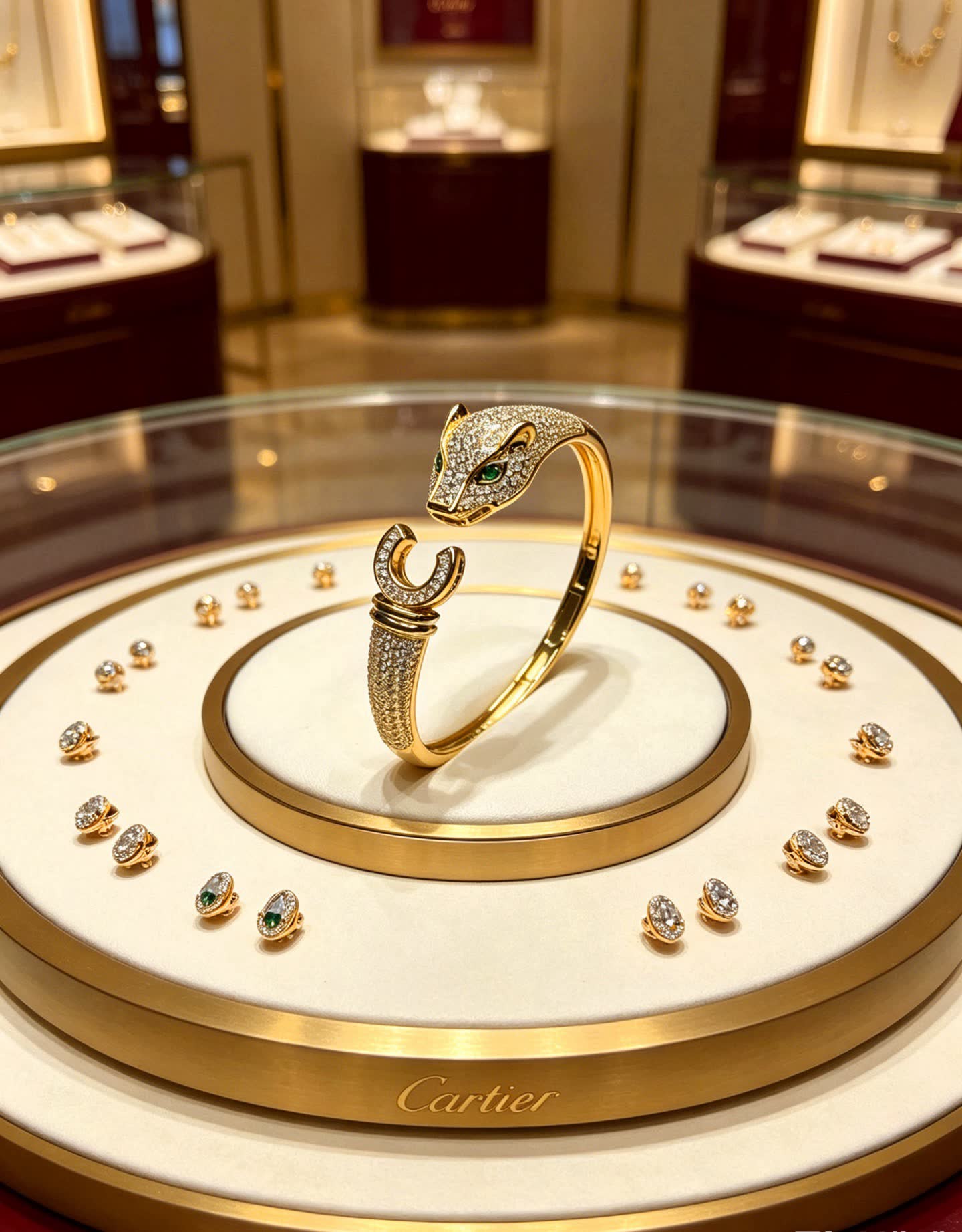 Cartier Panthere de Cartier Bangle Bracelet