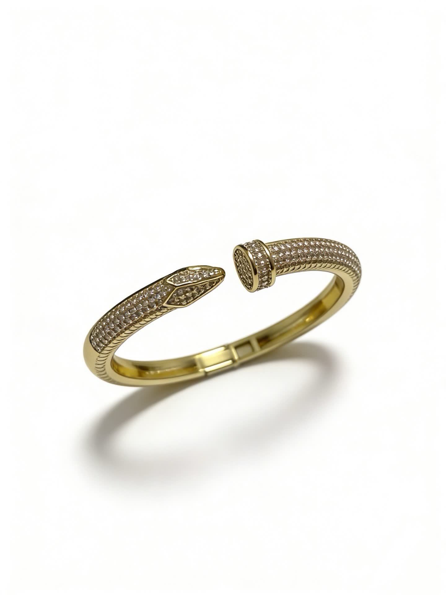 Cartier Gold Diamond Snake Bracelet