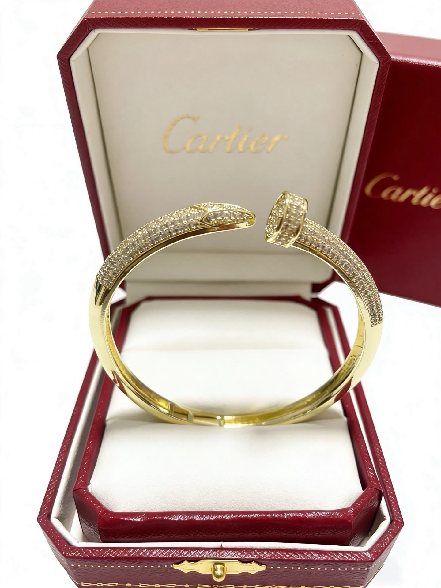 Cartier Gold Diamond Snake Bracelet
