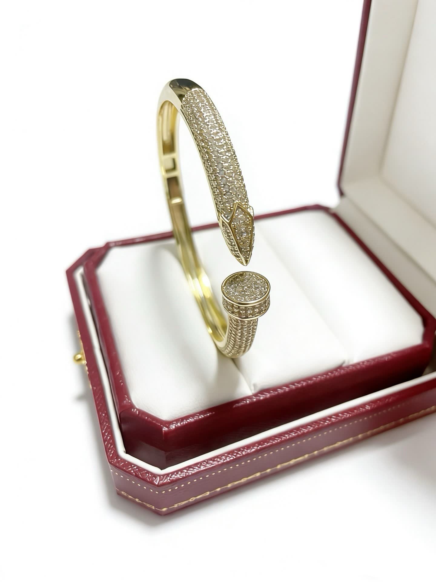 Cartier Gold Diamond Snake Bracelet