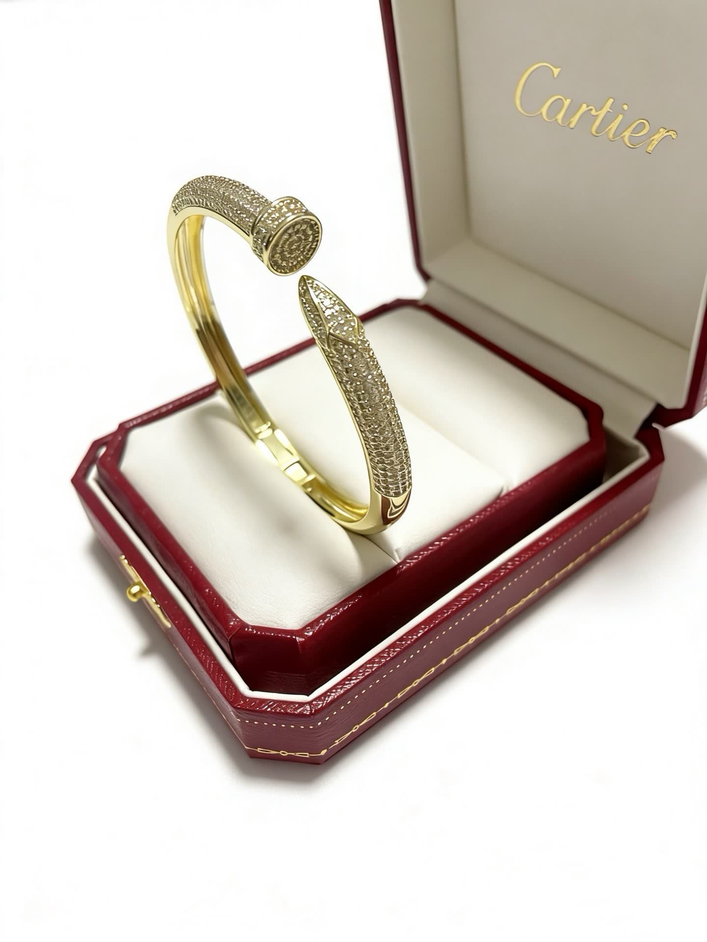 Cartier Gold Diamond Snake Bracelet