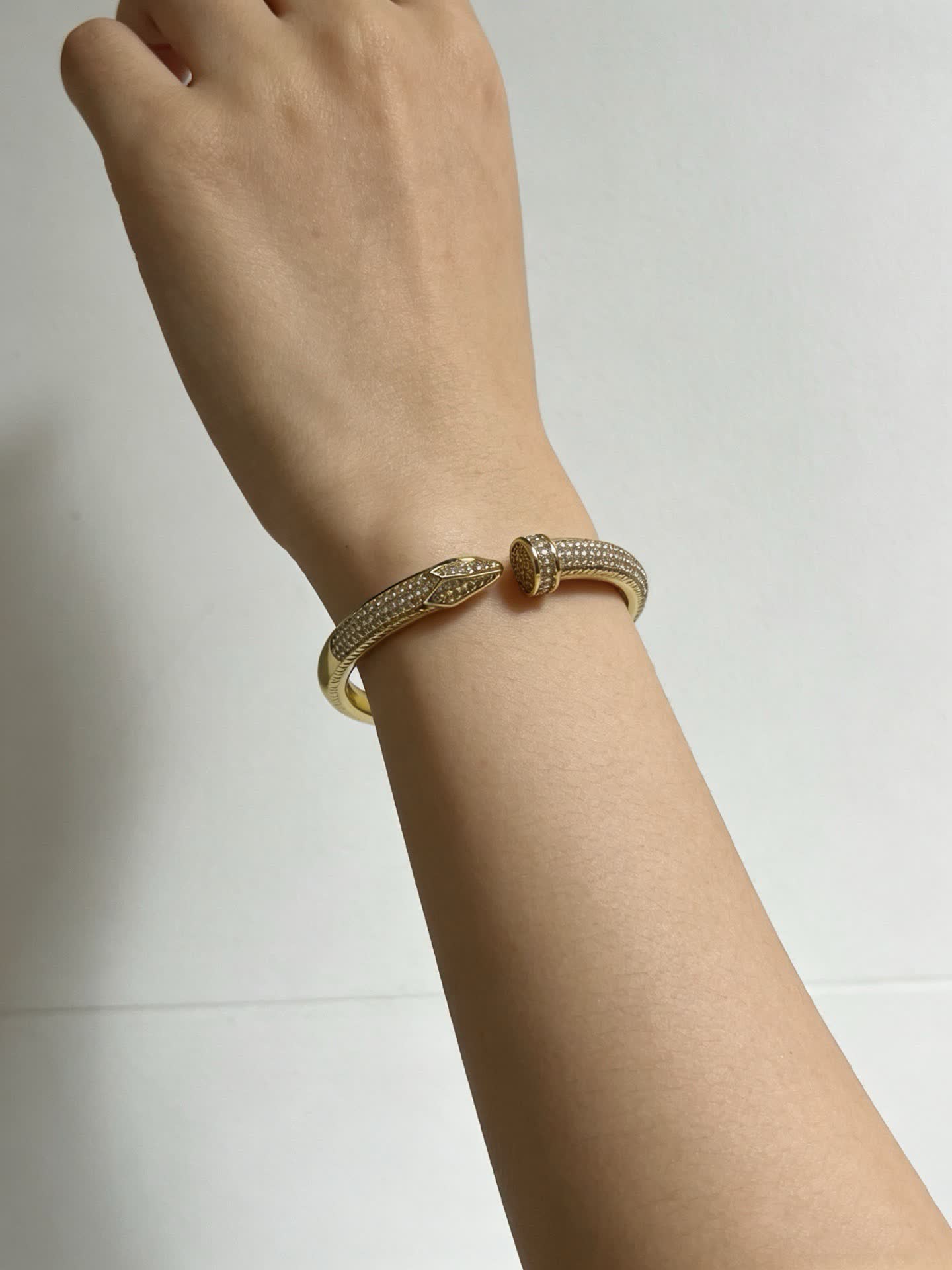 Cartier Gold Diamond Snake Bracelet