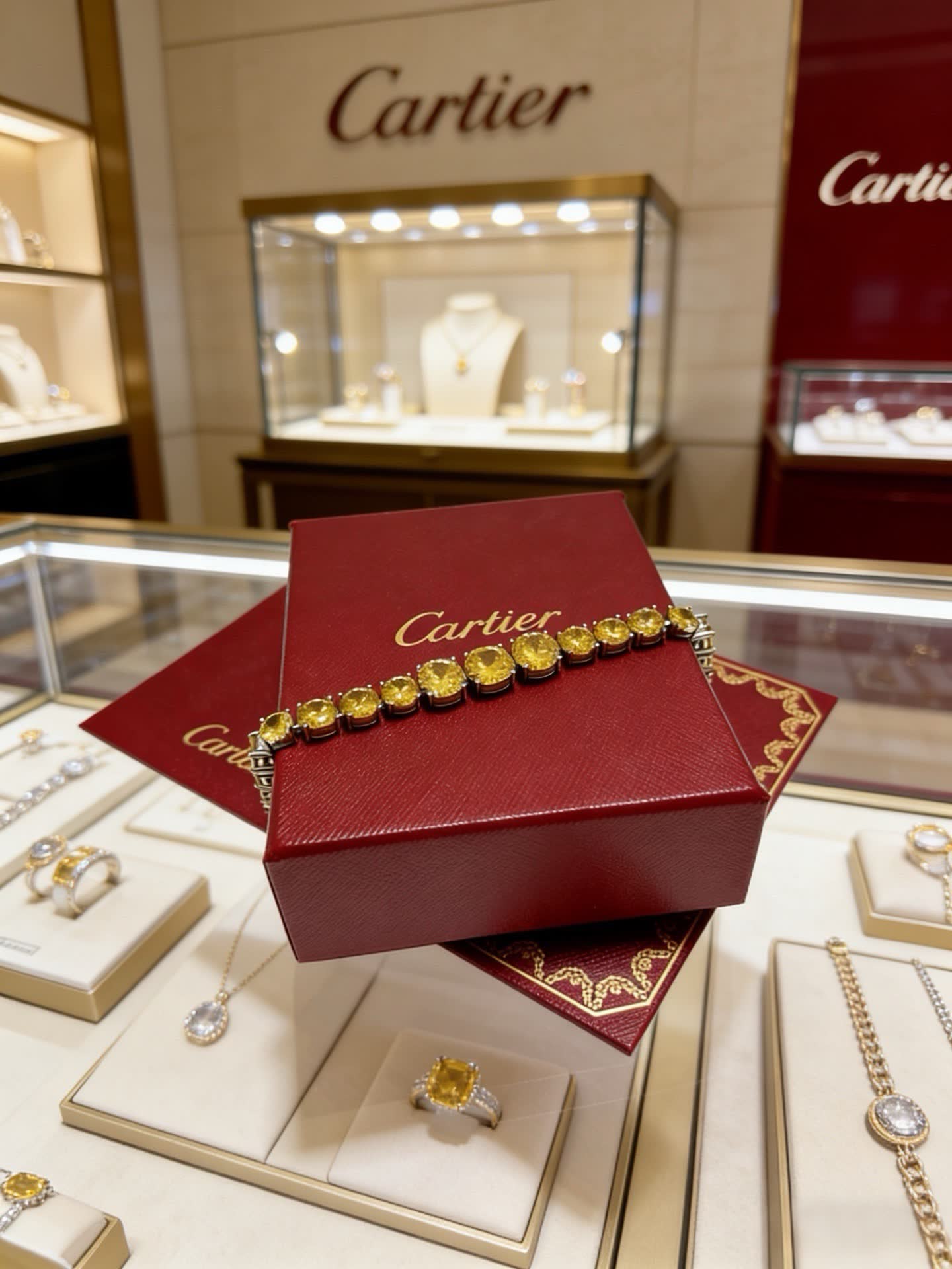 Cartier Yellow Diamond Bracelet Cartier Yellow Diamond Bracelet