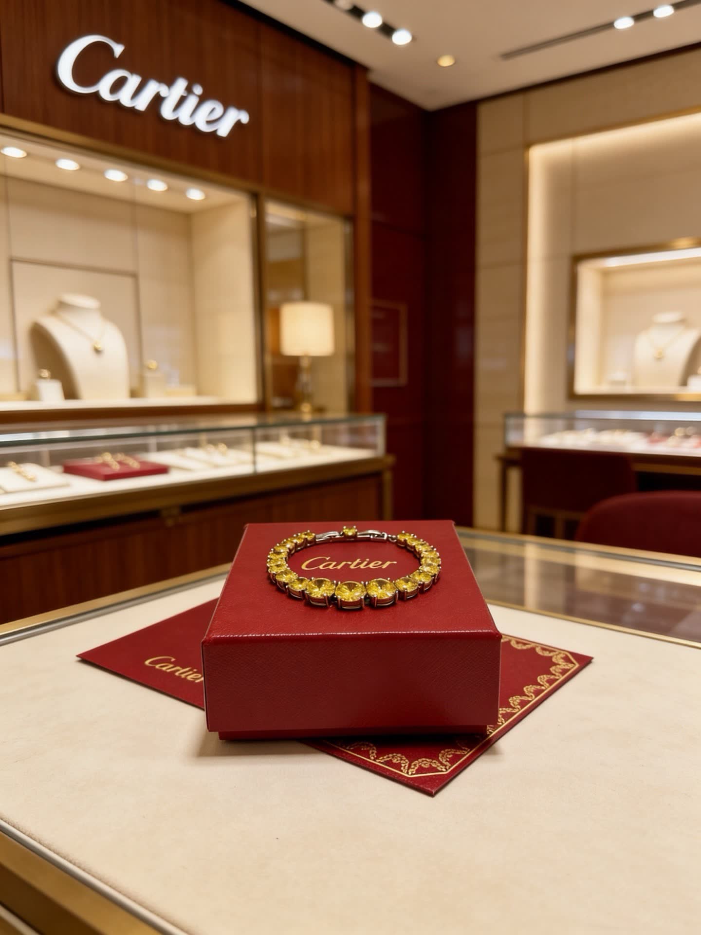 Cartier Yellow Diamond Bracelet