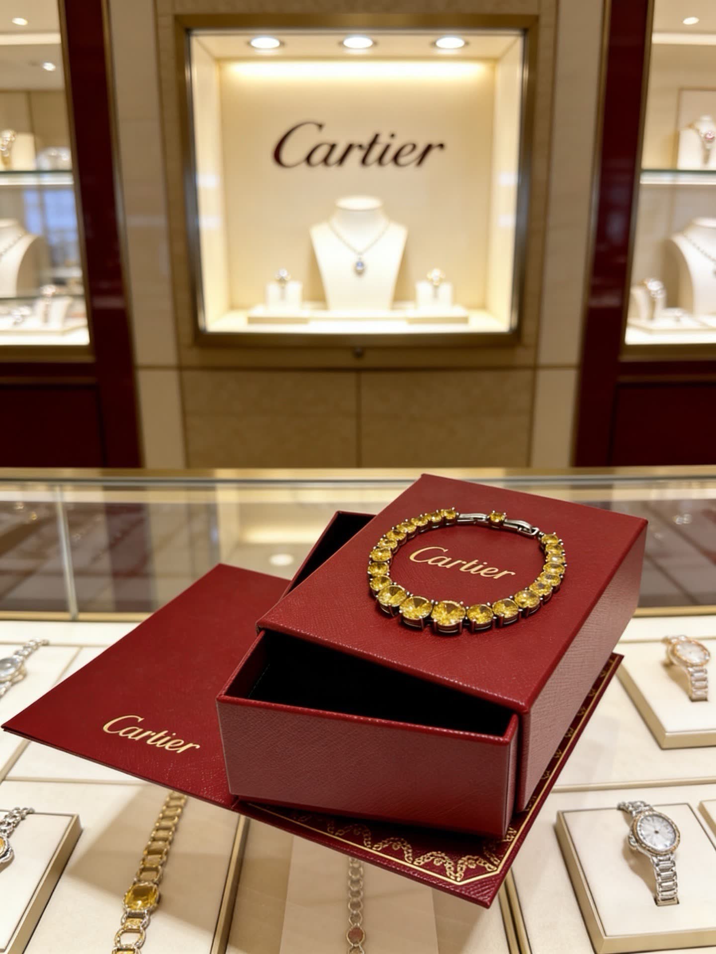 Cartier Yellow Diamond Bracelet