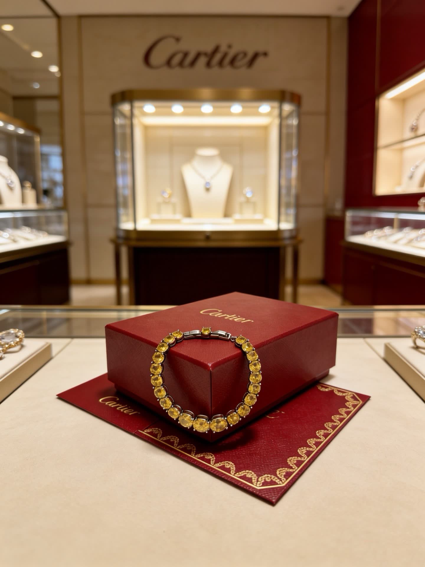 Cartier Yellow Diamond Bracelet