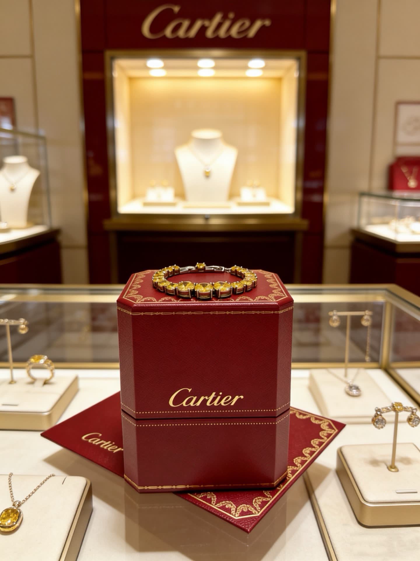 Cartier Yellow Diamond Bracelet