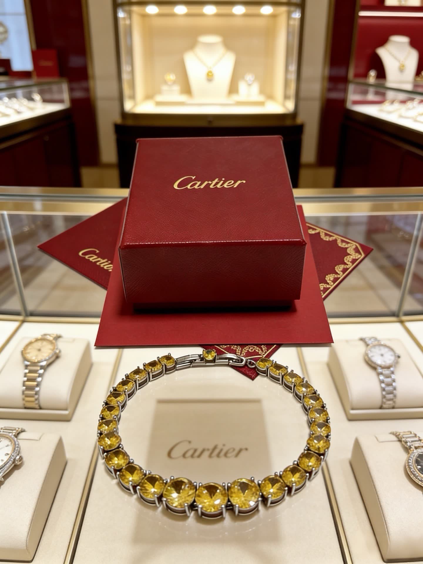 Cartier Yellow Diamond Bracelet