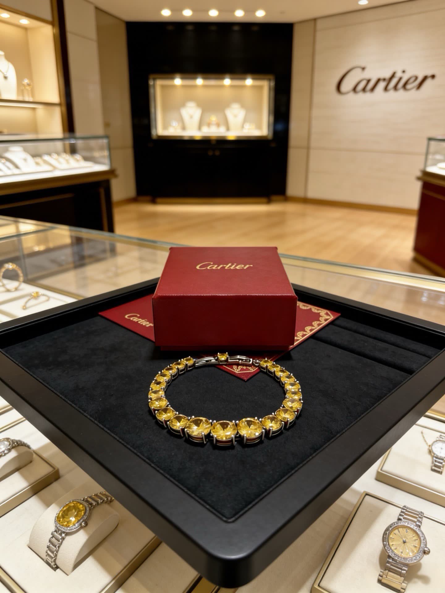 Cartier Yellow Diamond Bracelet