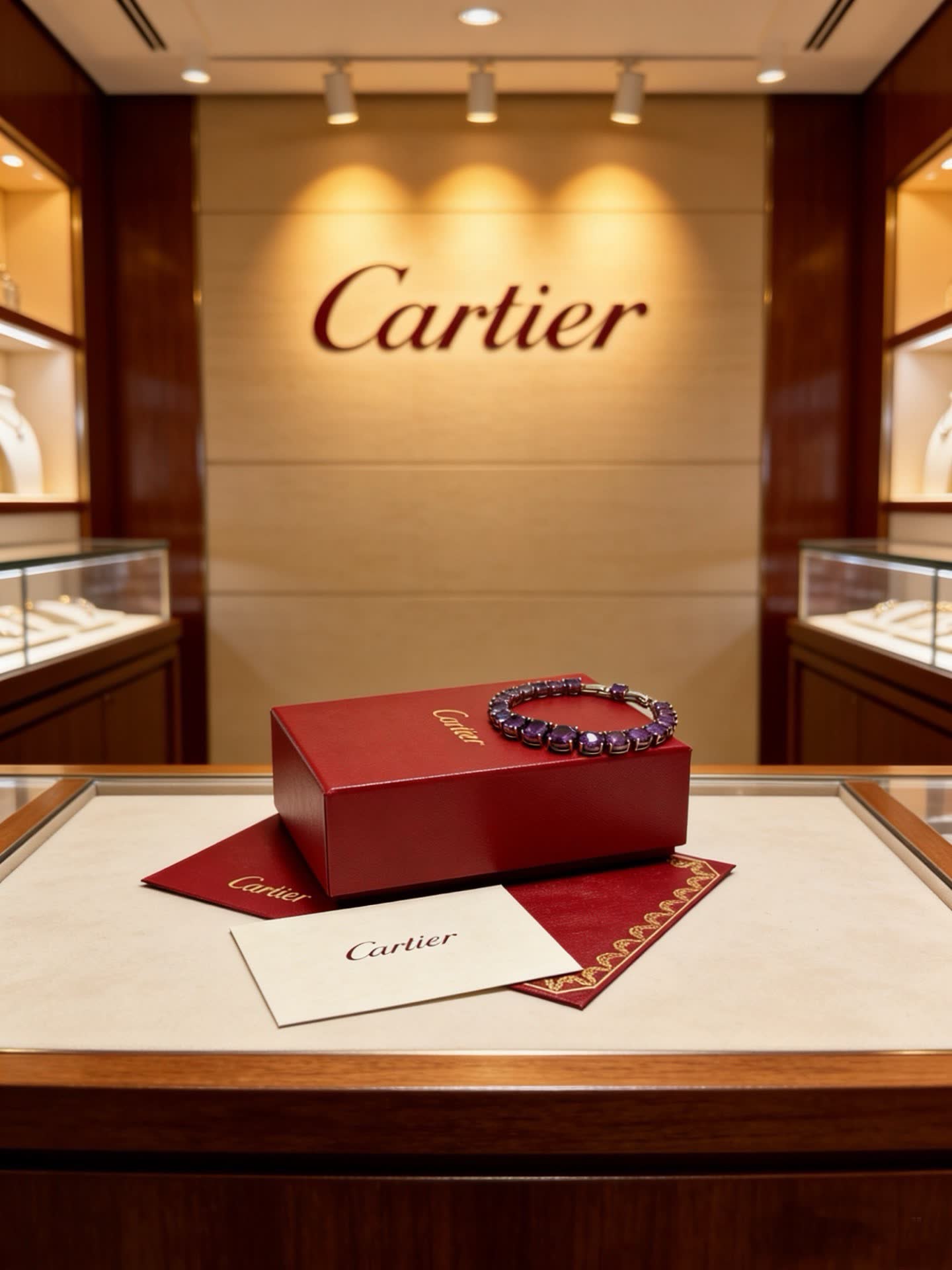 Cartier Purple Gemstone Bracelet