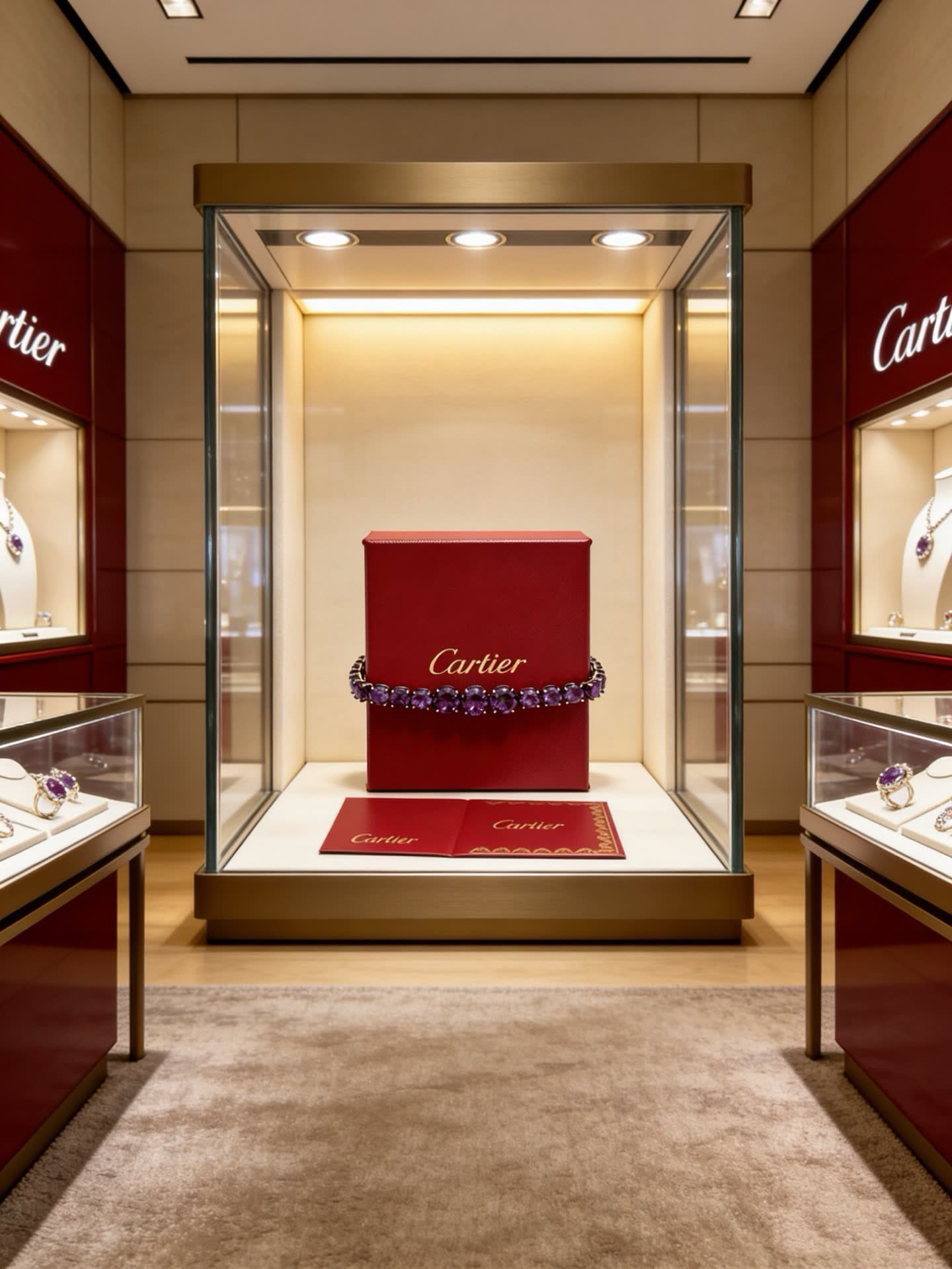 Cartier Purple Gemstone Bracelet