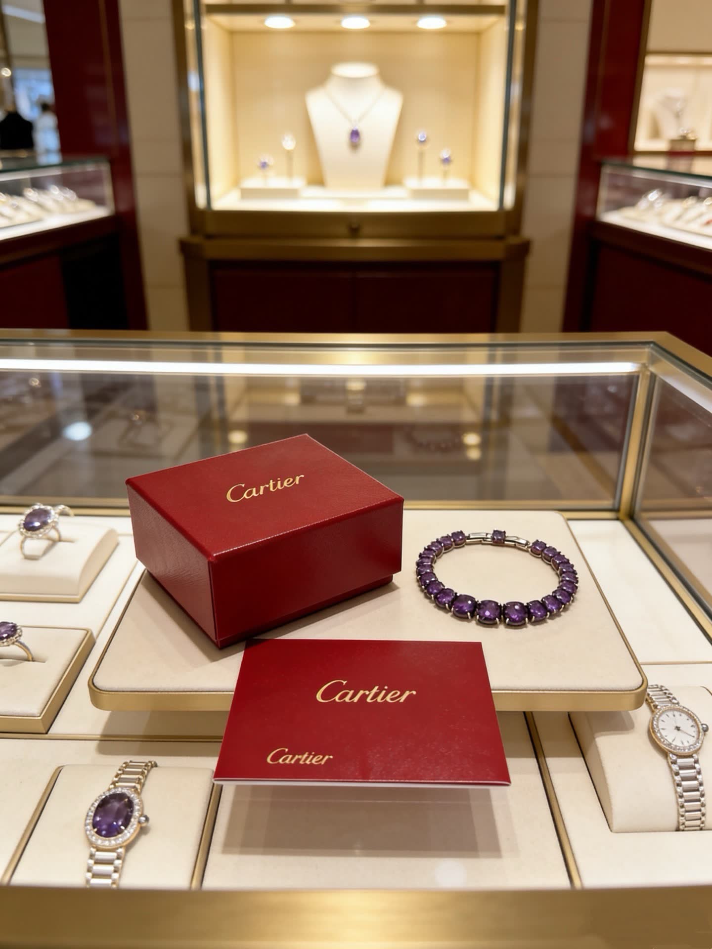 Cartier Purple Gemstone Bracelet