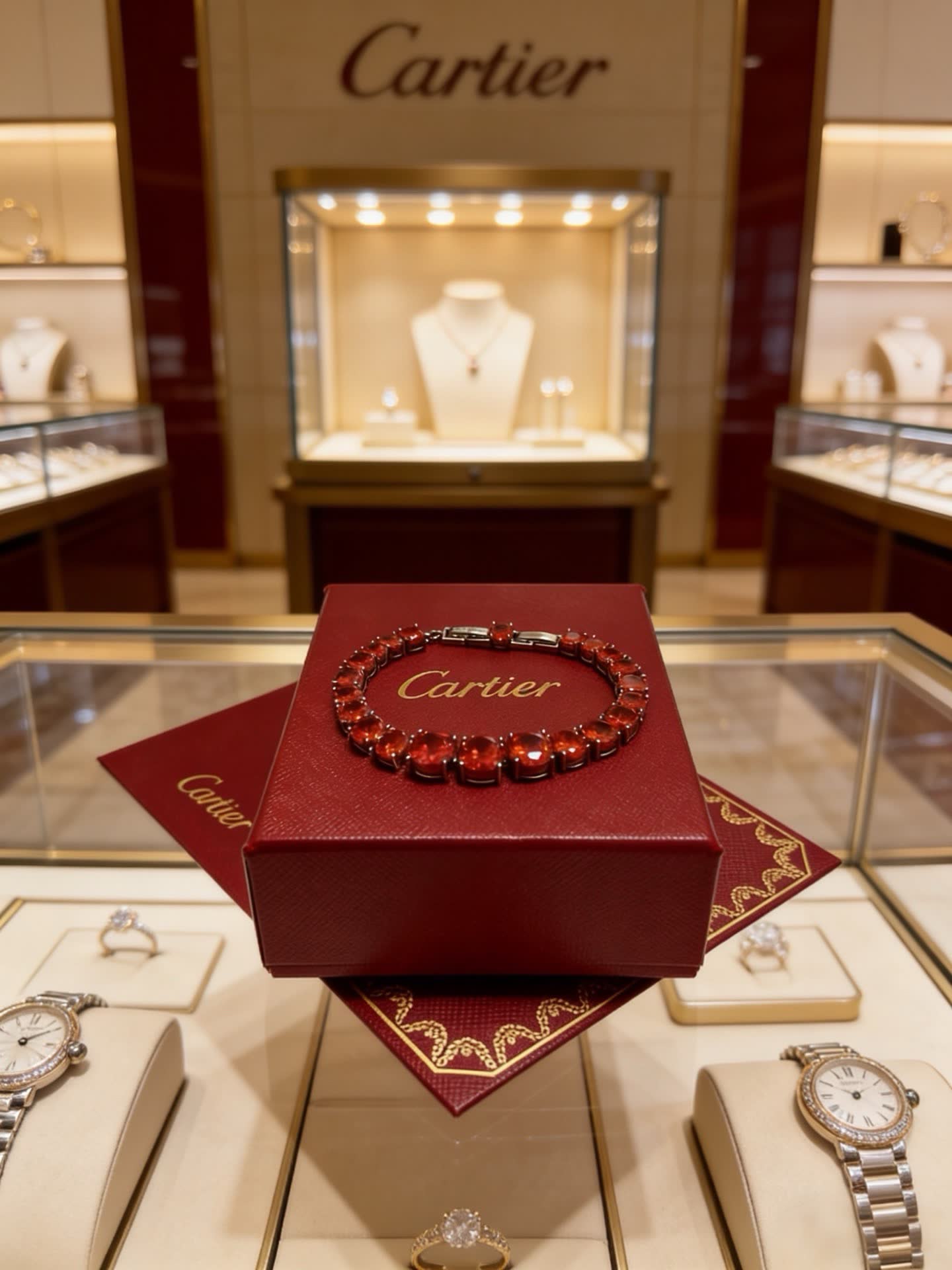 Cartier Red Ruby Bracelet