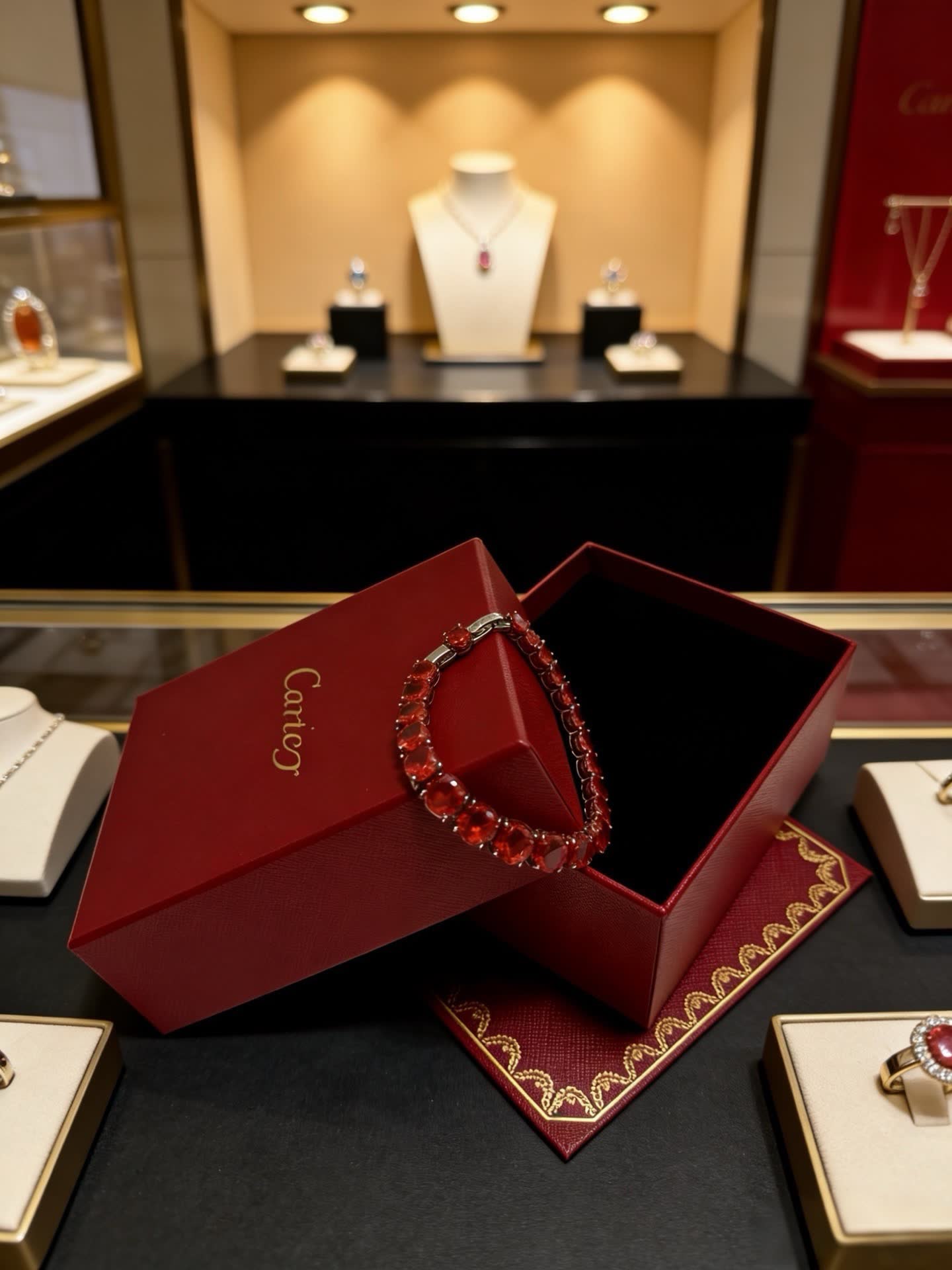 Cartier Red Ruby Bracelet