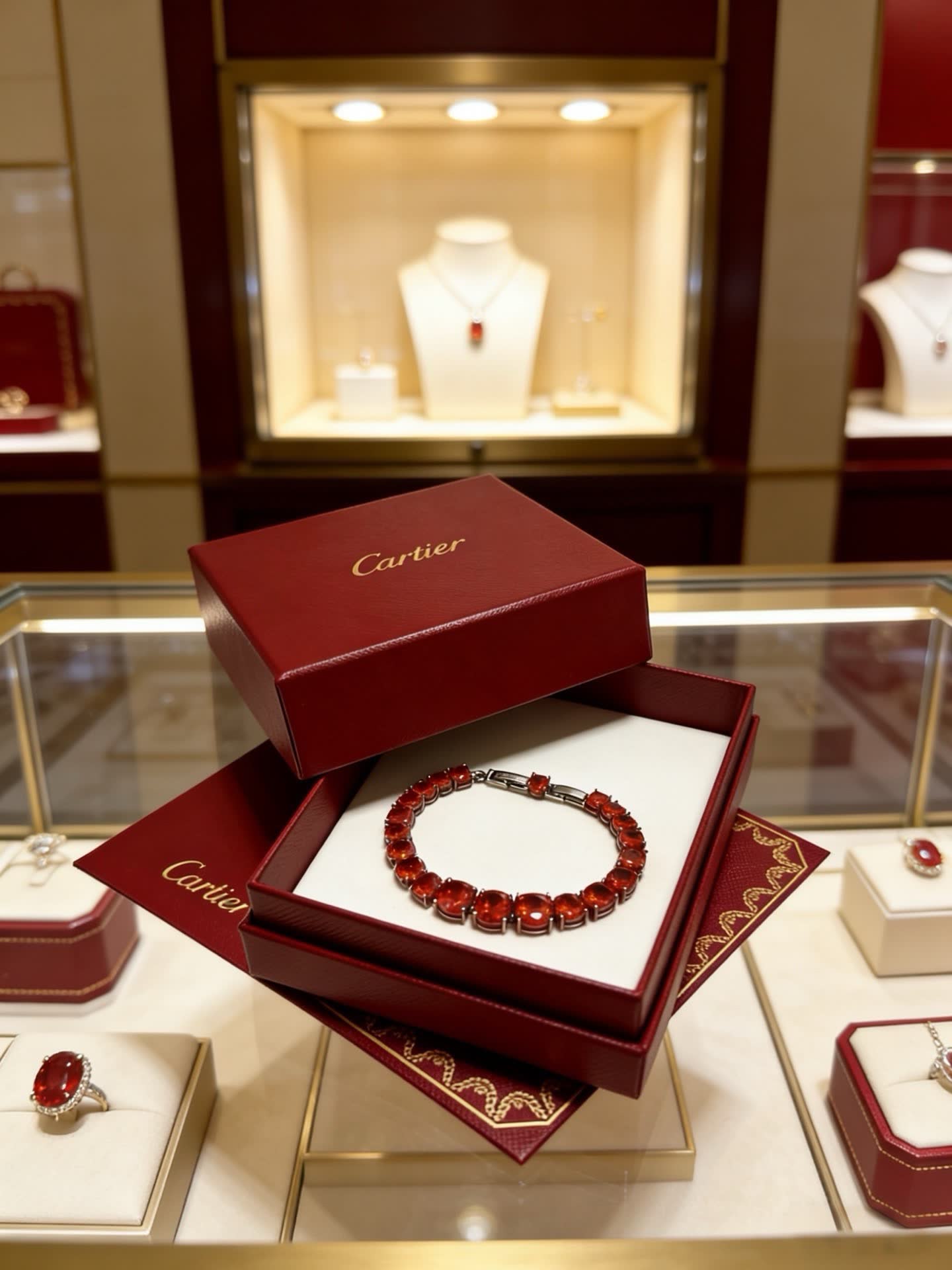 Cartier Red Ruby Bracelet
