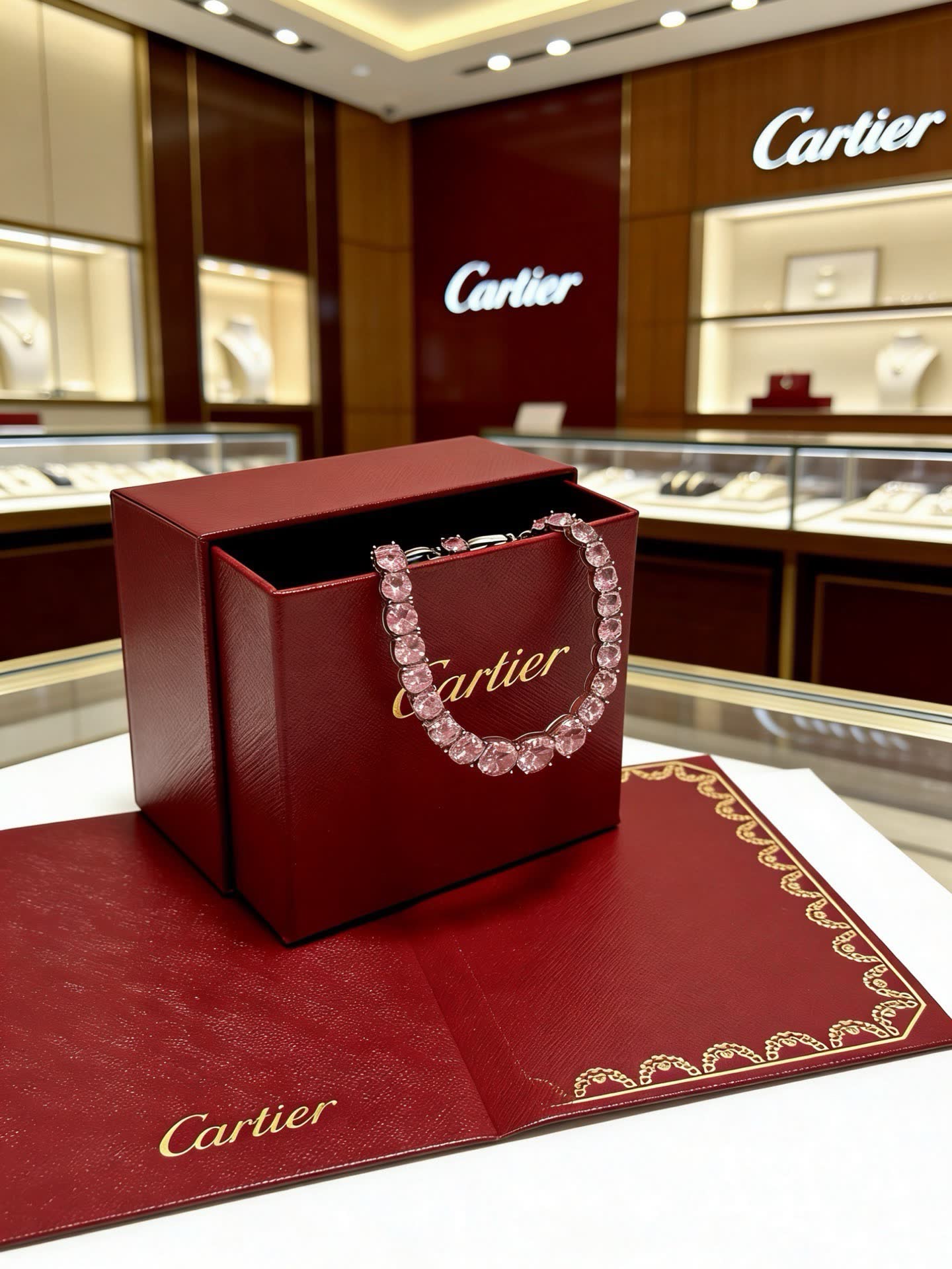 Cartier Pink Diamond Bracelet